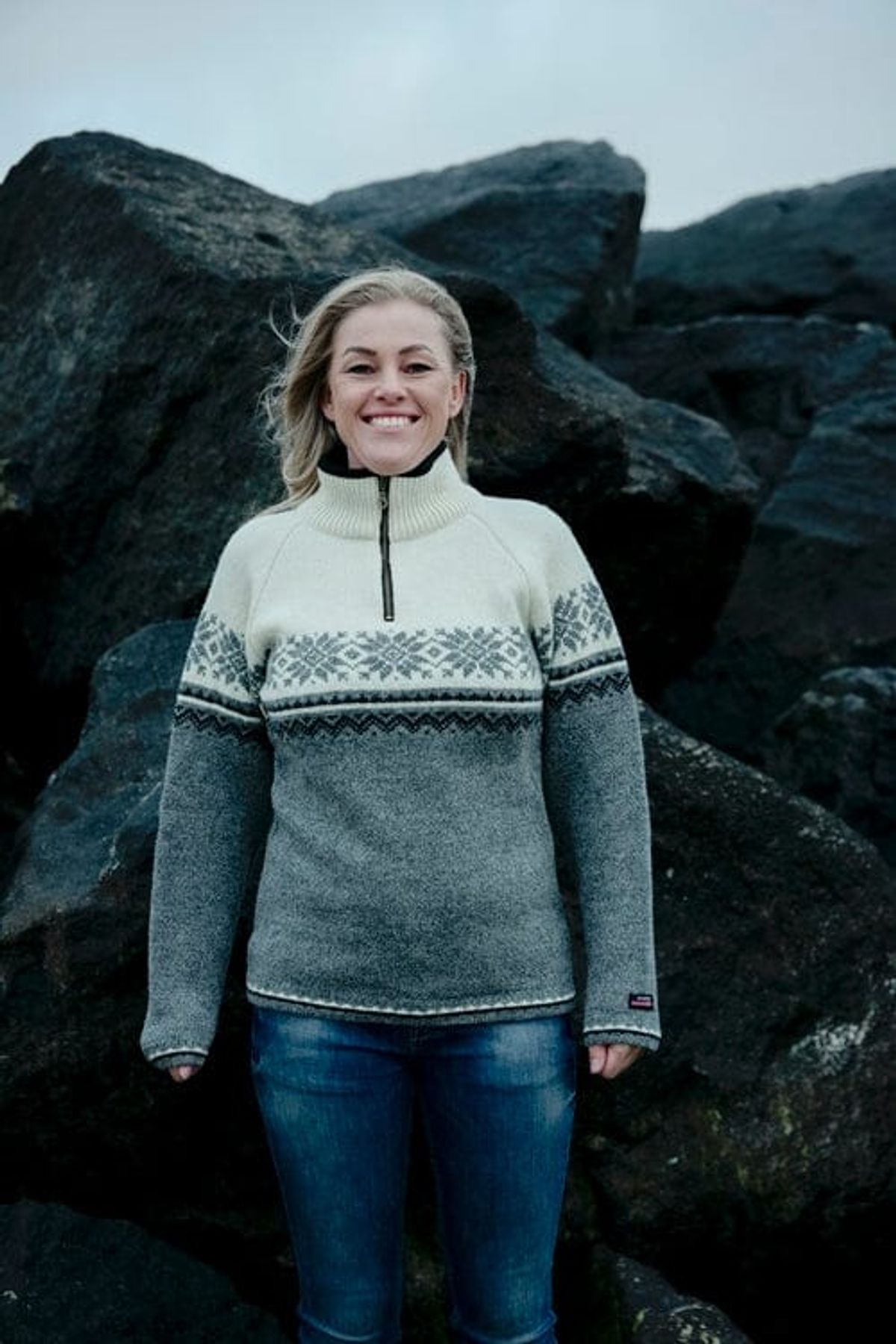 Charm - Sweater Fra Norge I 100% Ren Uld M/nordisk Mønster