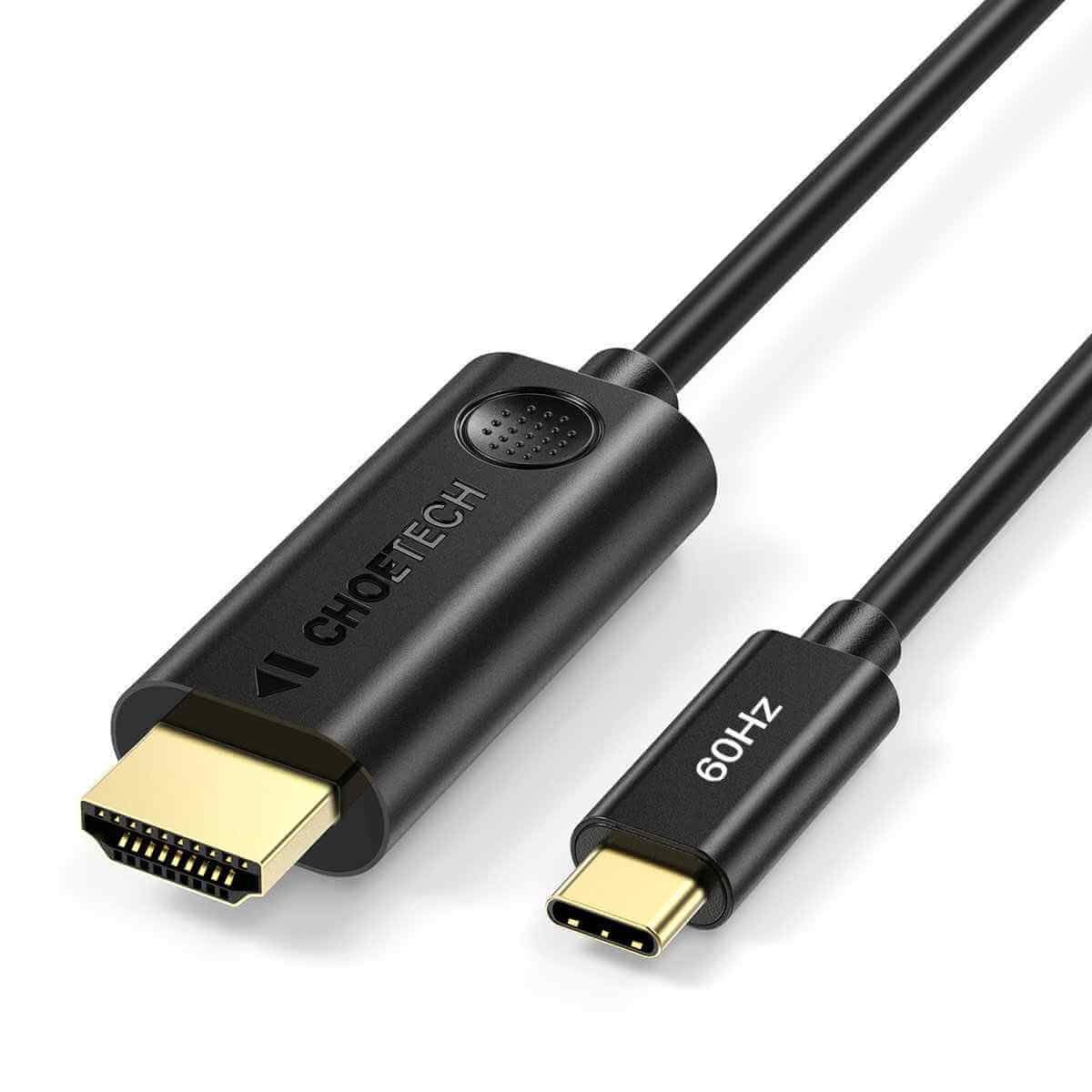 Choetech Kabel USB-C - HDMI 4K/60Hz, 1,8 m, Sort