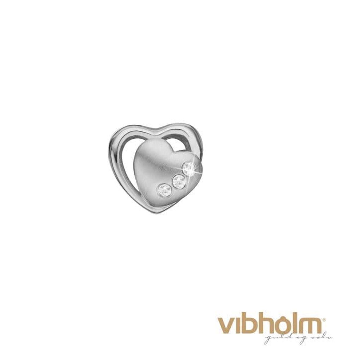 Christina Design London Jewelry & Watches - 2 Hearts Charm 623-S05 Sølv