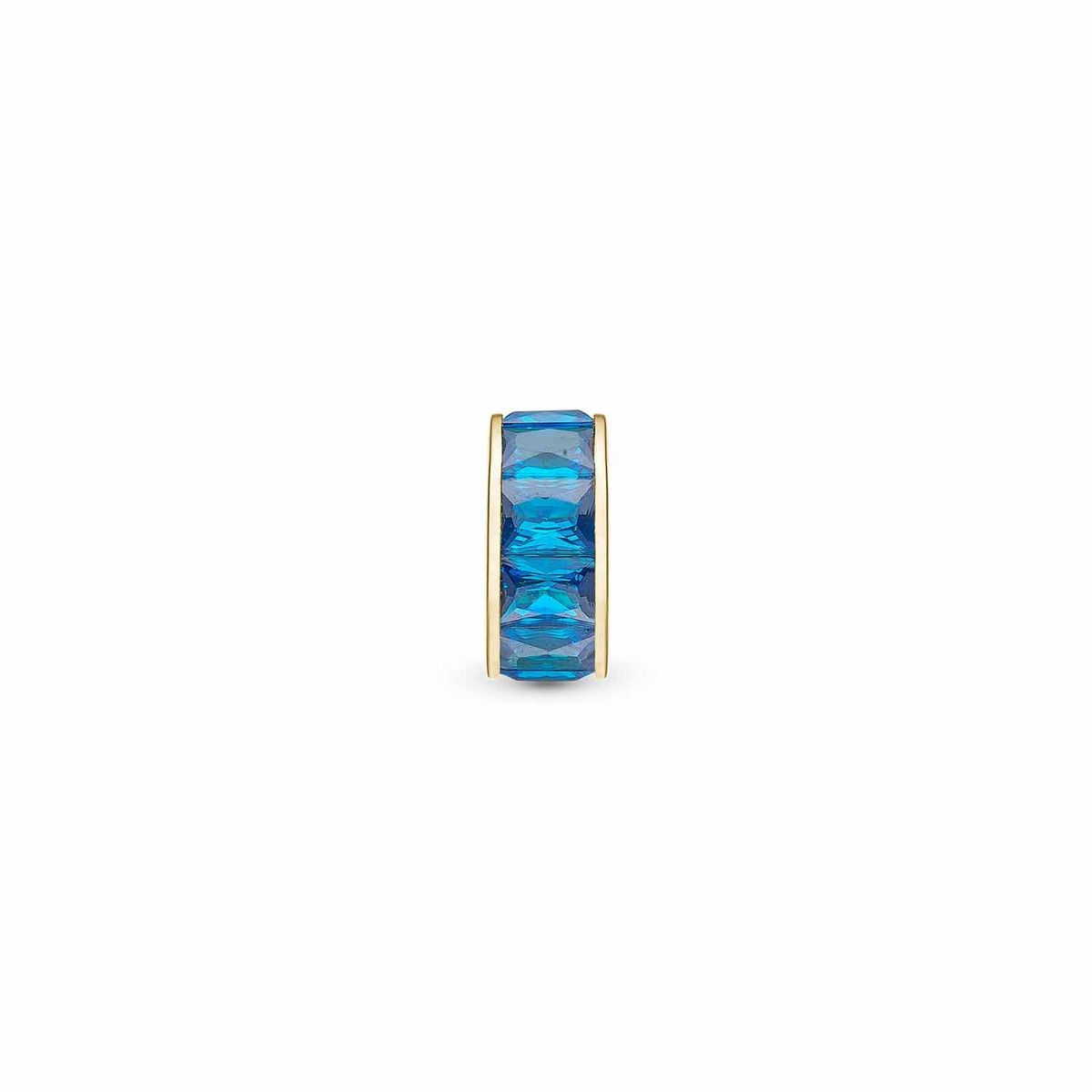 Christina Design London Jewelry & Watches - Blue Baquette charm forgyldt sølv sterlingsølv