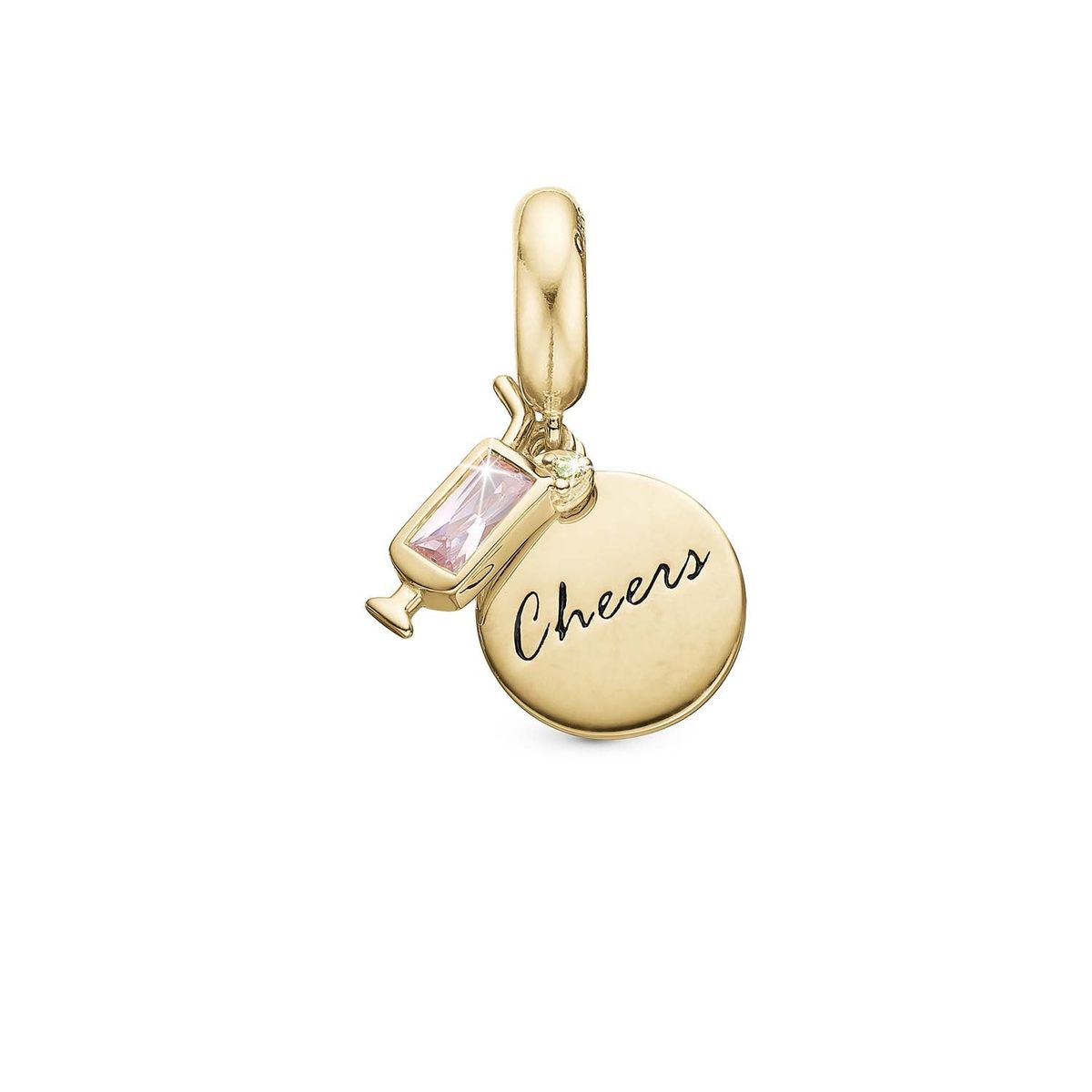 Christina Design London Jewelry & Watches - Cheers charm forgyldt 4 mm.