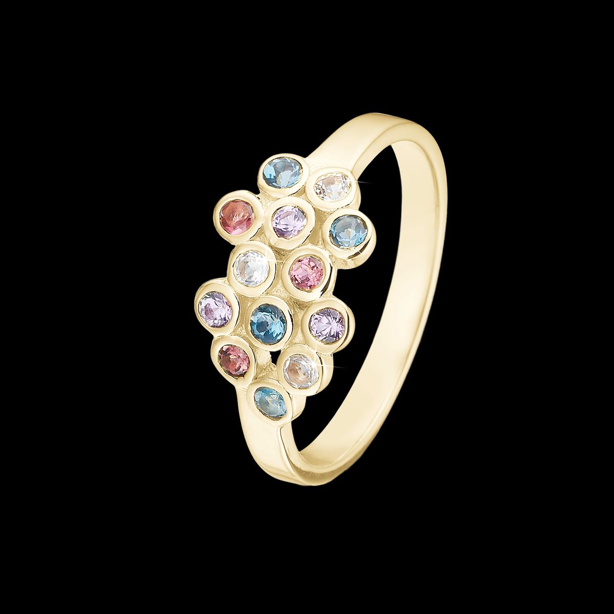 Christina Design London Jewelry & Watches - Colourful Champagne ring 800-4.10.B