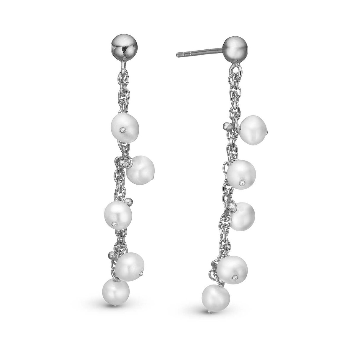 Christina Design London Jewelry & Watches - Dangling Pearls øreringe Sterlingsølv