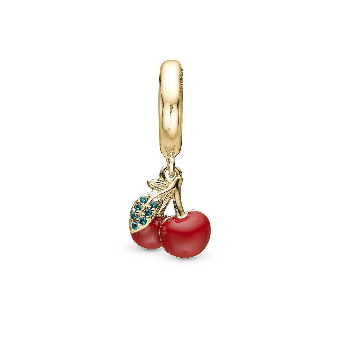 Christina Design London Jewelry & Watches - Happy Cherries charm, 6 mm Forgyldt sterlingsølv