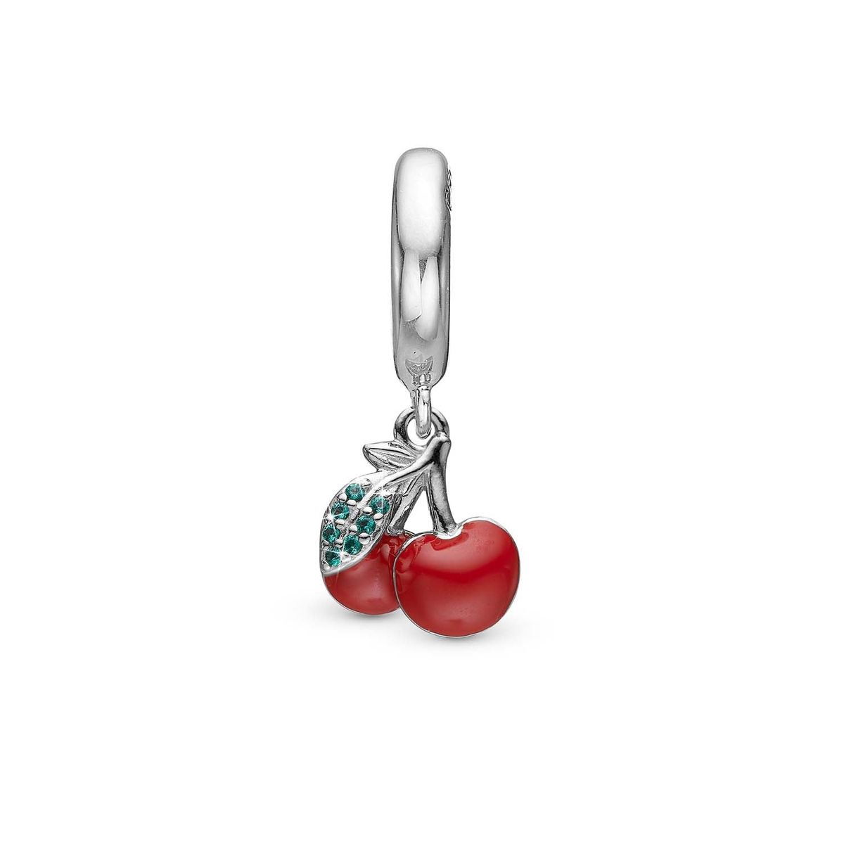 Christina Design London Jewelry & Watches - Happy Cherries charm sølv 6 mm.