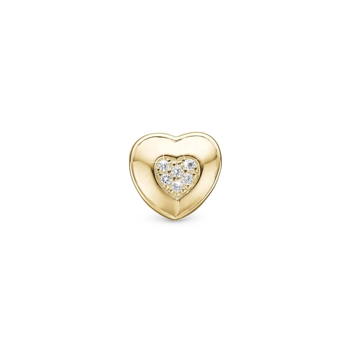 Christina Design London Jewelry & Watches - Let Love Shine charm, 4 mm Forgyldt sterlingsølv