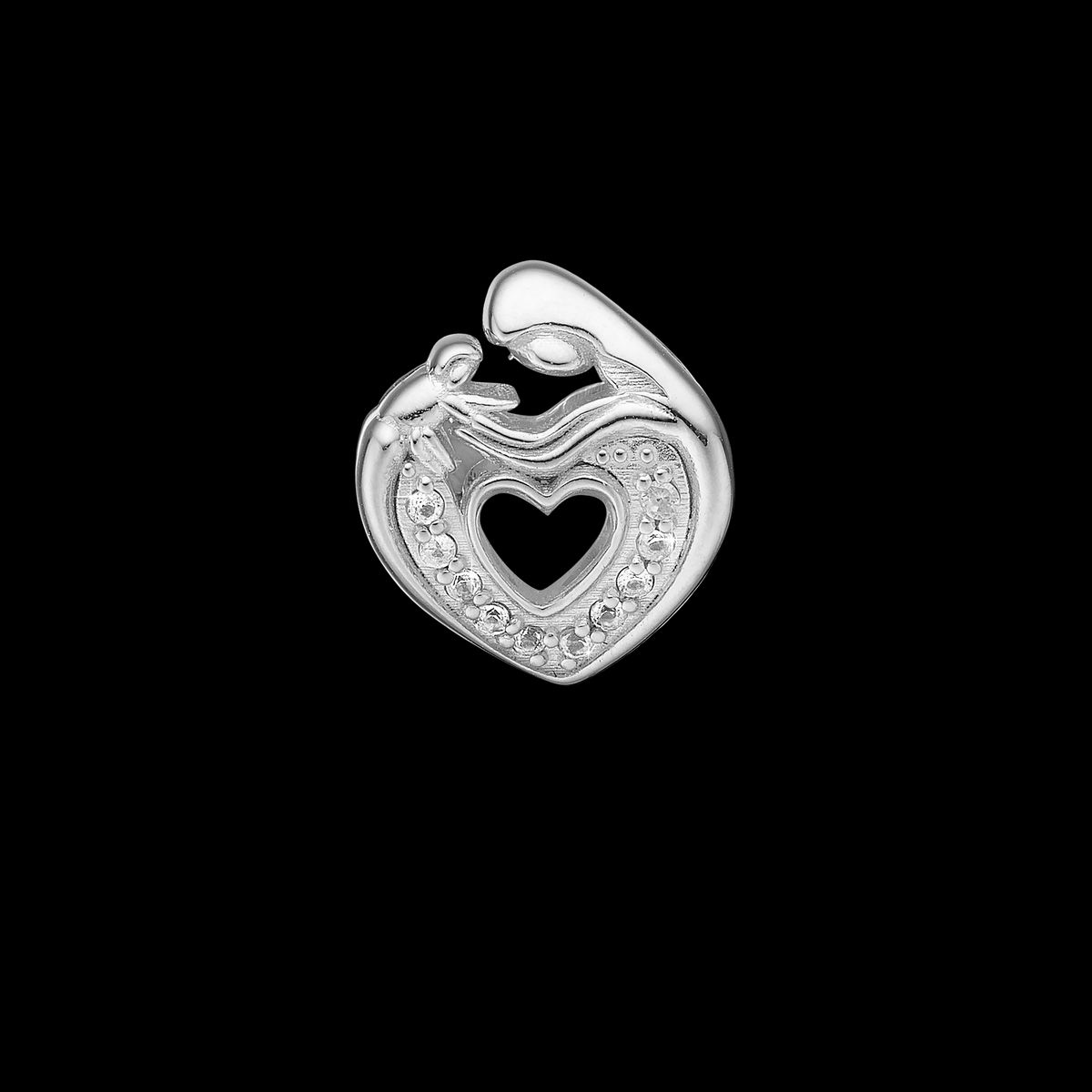 Christina Design London Jewelry & Watches - Mother Child Heart Charm 630-S233