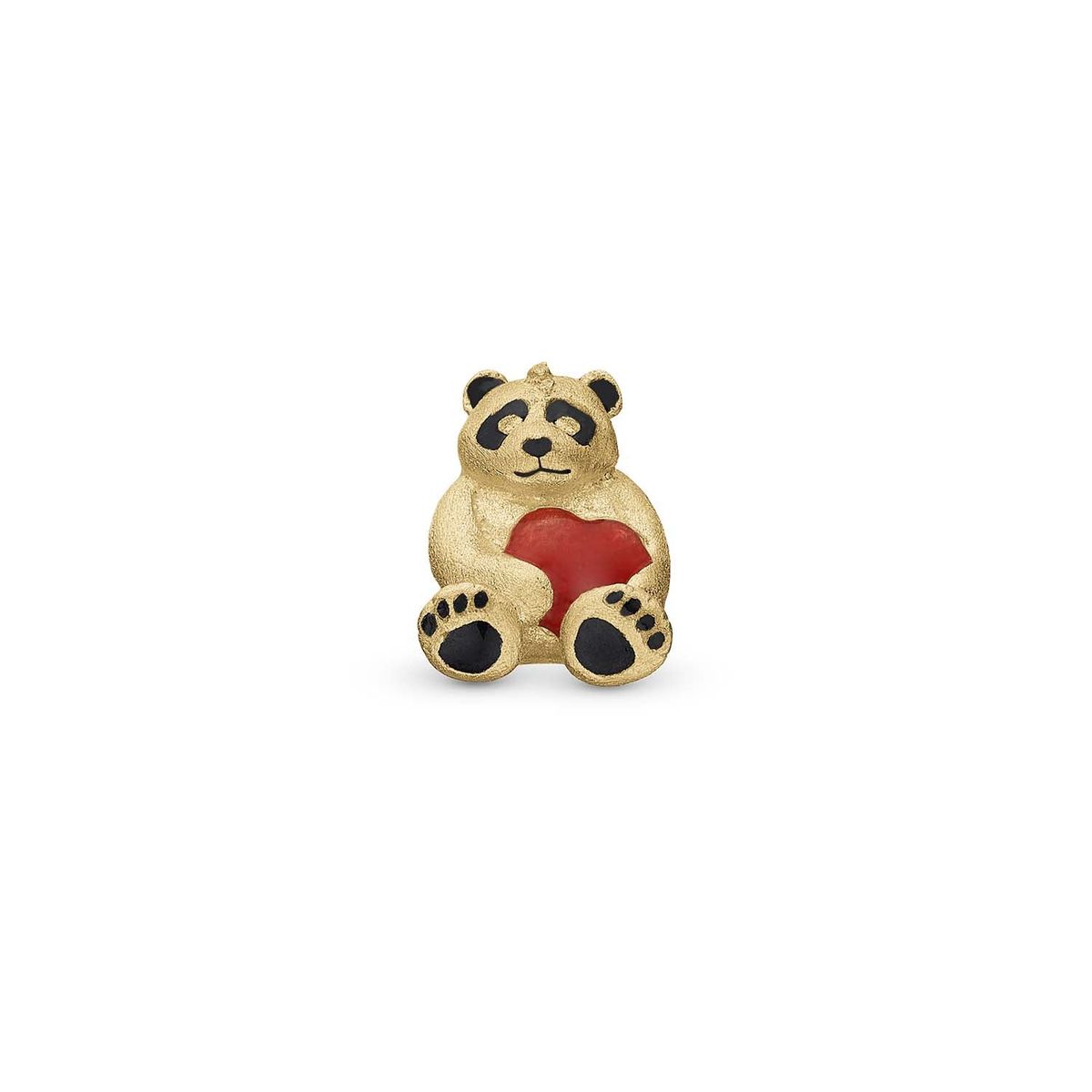 Christina Design London Jewelry & Watches - Panda charm, 4 mm Forgyldt sterlingsølv