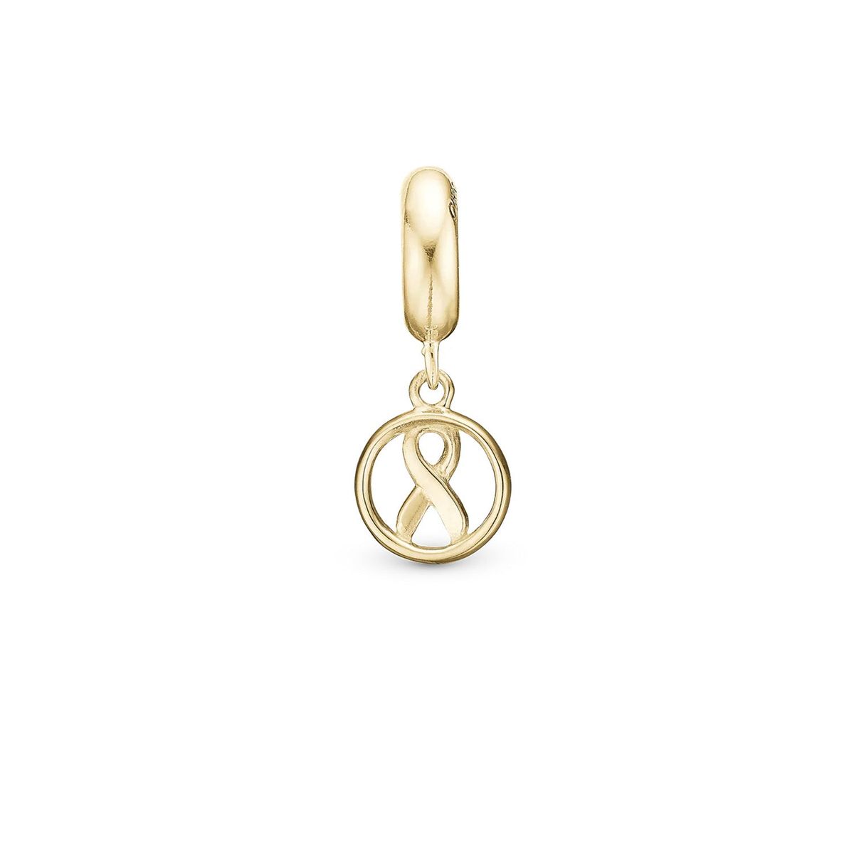 Christina Design London Jewelry & Watches - Støt Brysterne charm 4 mm Forgyldt sterlingsølv