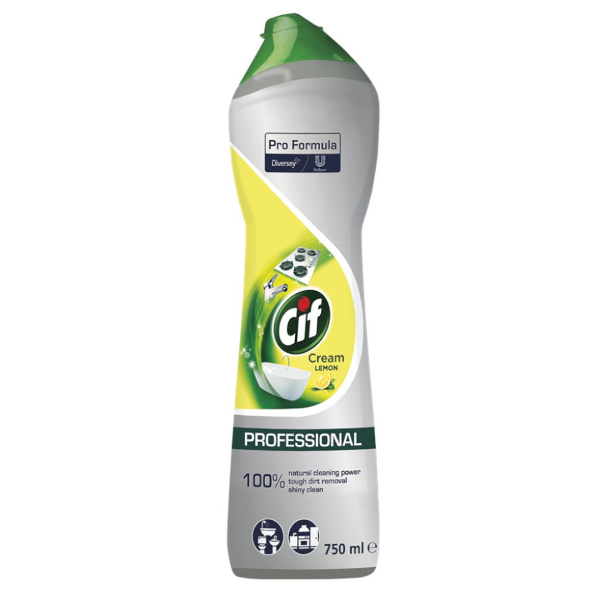 CIF Professional Cream Lemon, skurecreme med lemon, 750 ml.