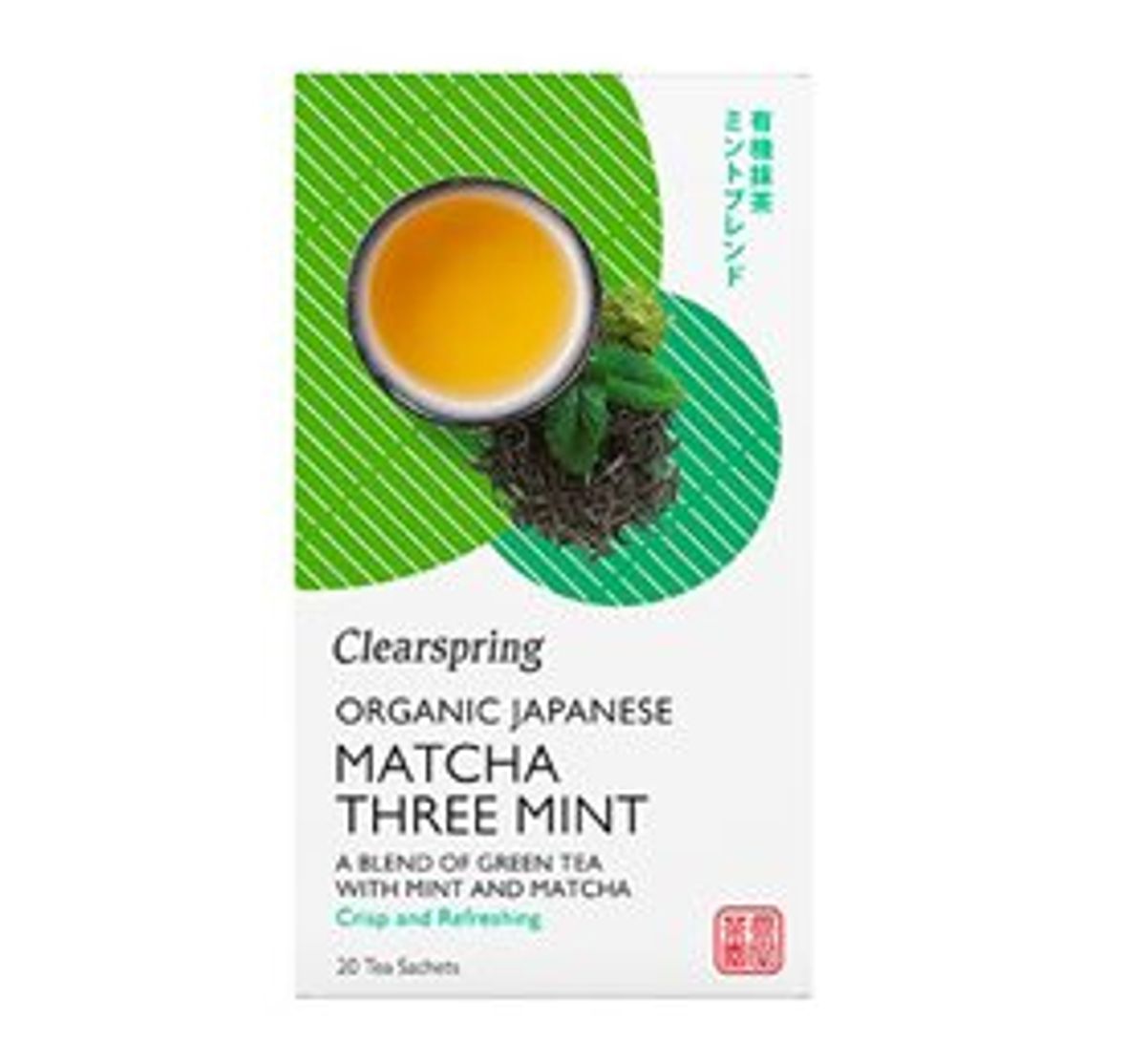 Clearspring Grøn te m. Matcha & Mint Ø 20br.