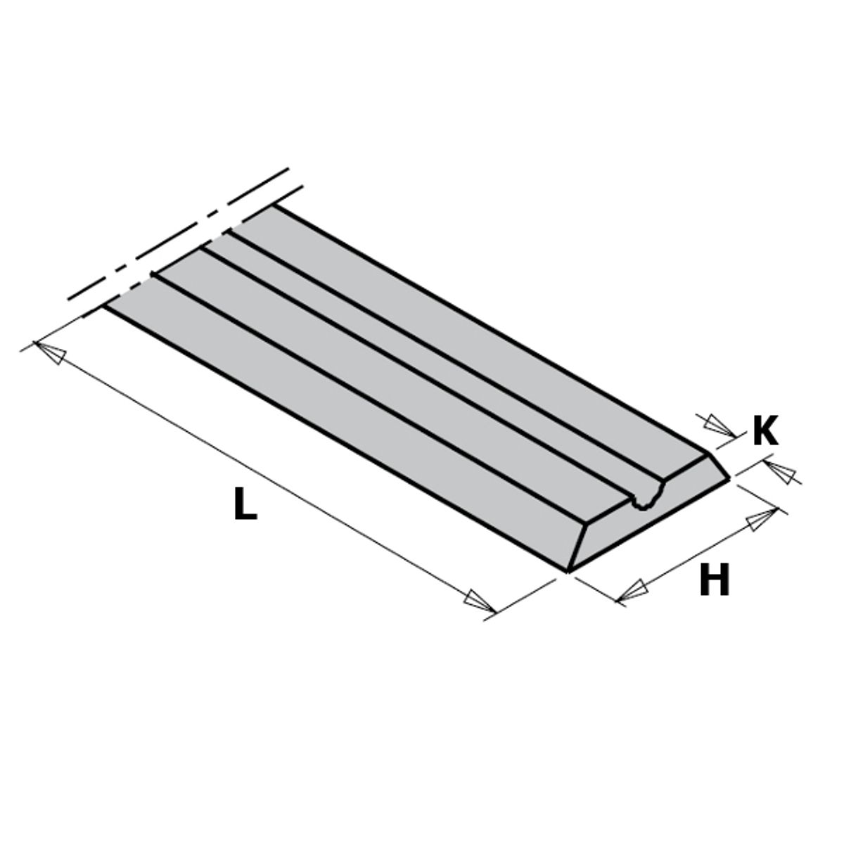 CMT Vendeplatte 75,5x 5,5x1,1