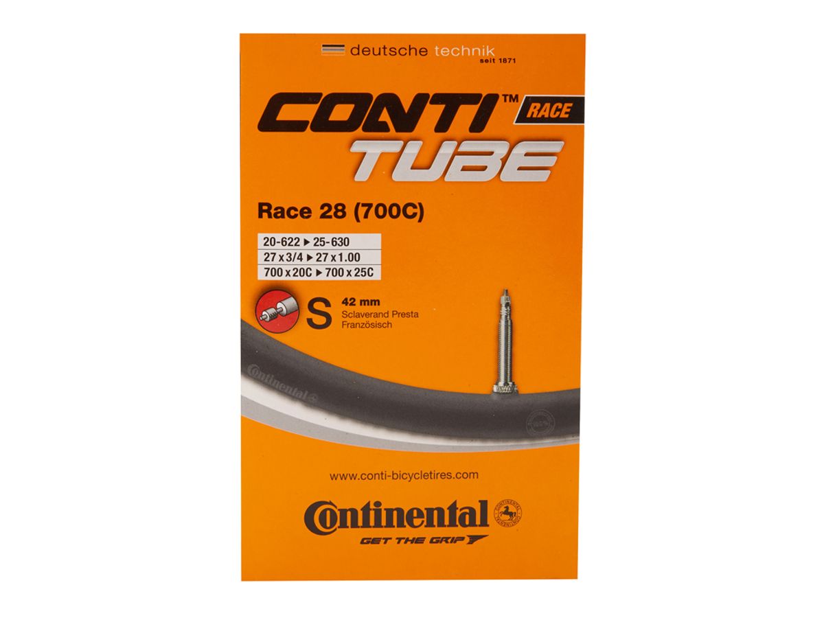 Continental Race 28 - Cykelslange - Str. 700x20-25c (20-25x622-630) - 42 mm racerventil