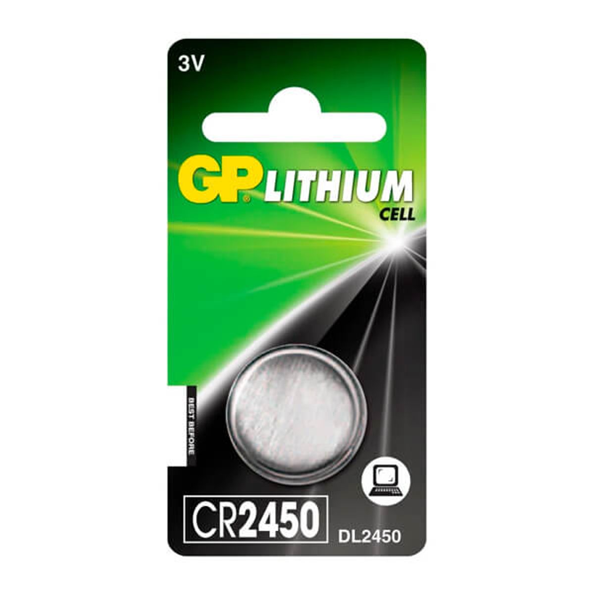 CR2450 / 3V Lithium batteri / 1 stk / DL2450