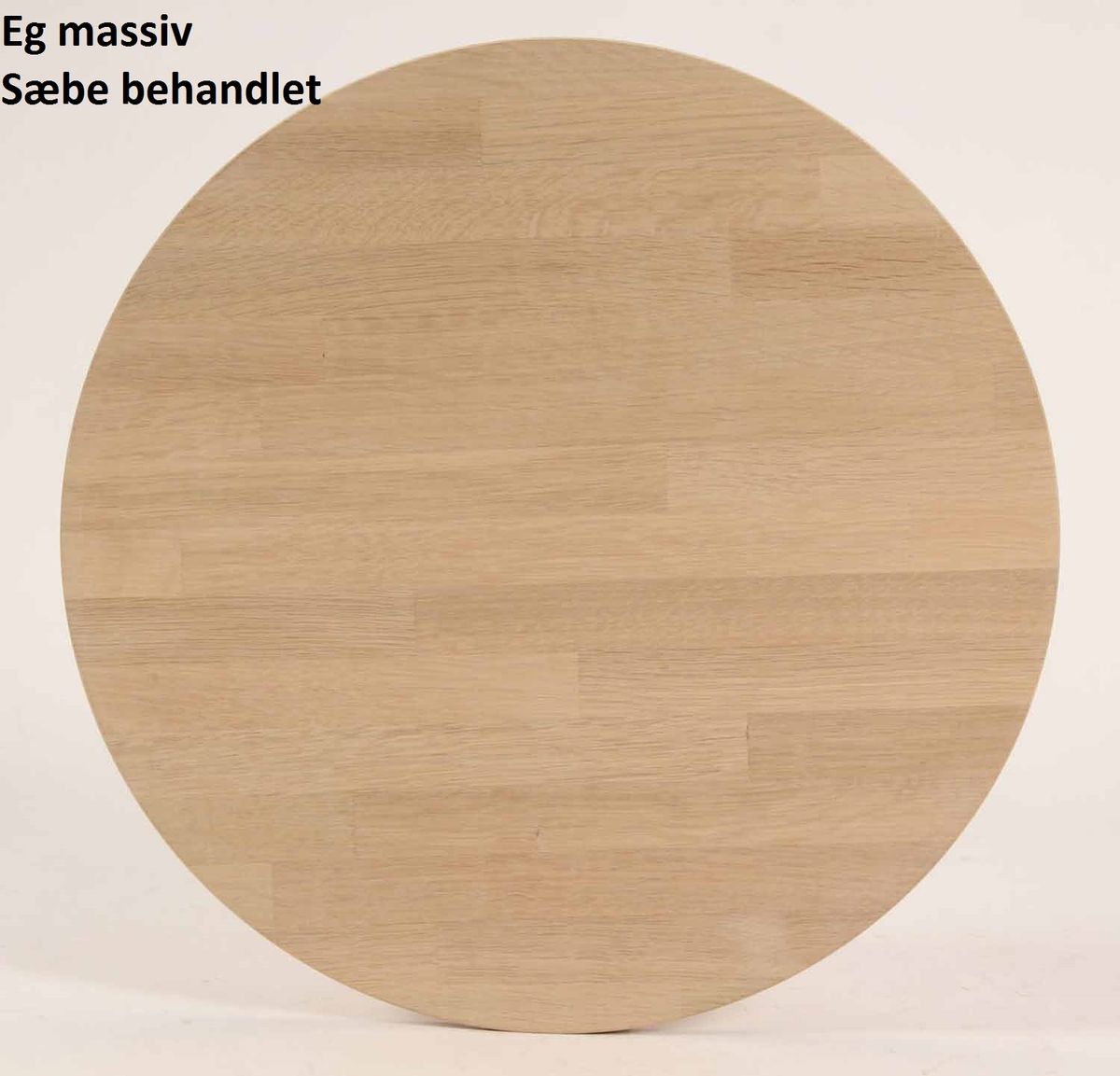 CT 10 - Sofabord i massiv eg med organisk trekantet form i størrelsen 60 x 80 cm Højde 45 cm Sæbebehandlet