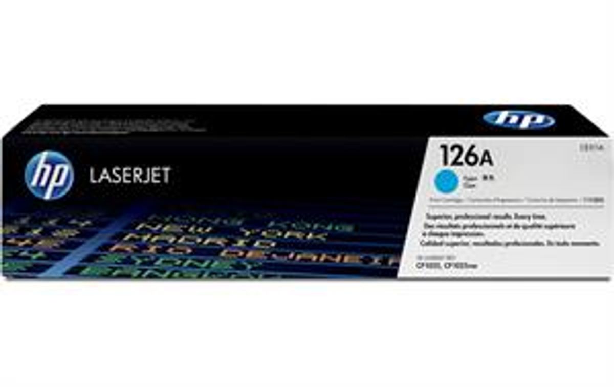 Cyan lasertoner - HP 126A - 1.000 sider