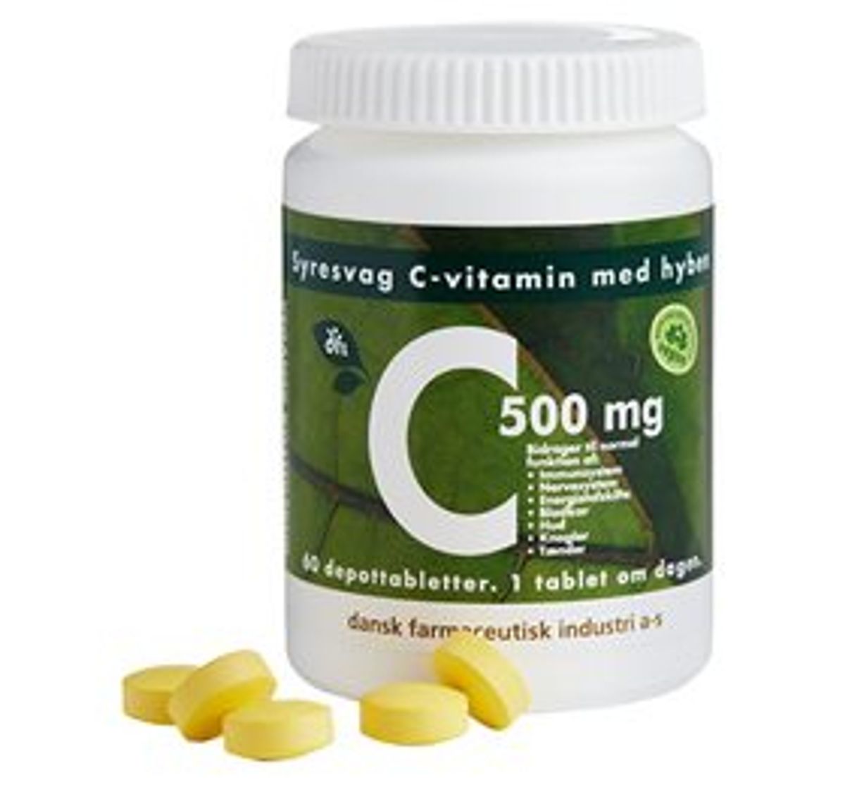 DFI C500 mg syresvag C-vitamin 60 tab.