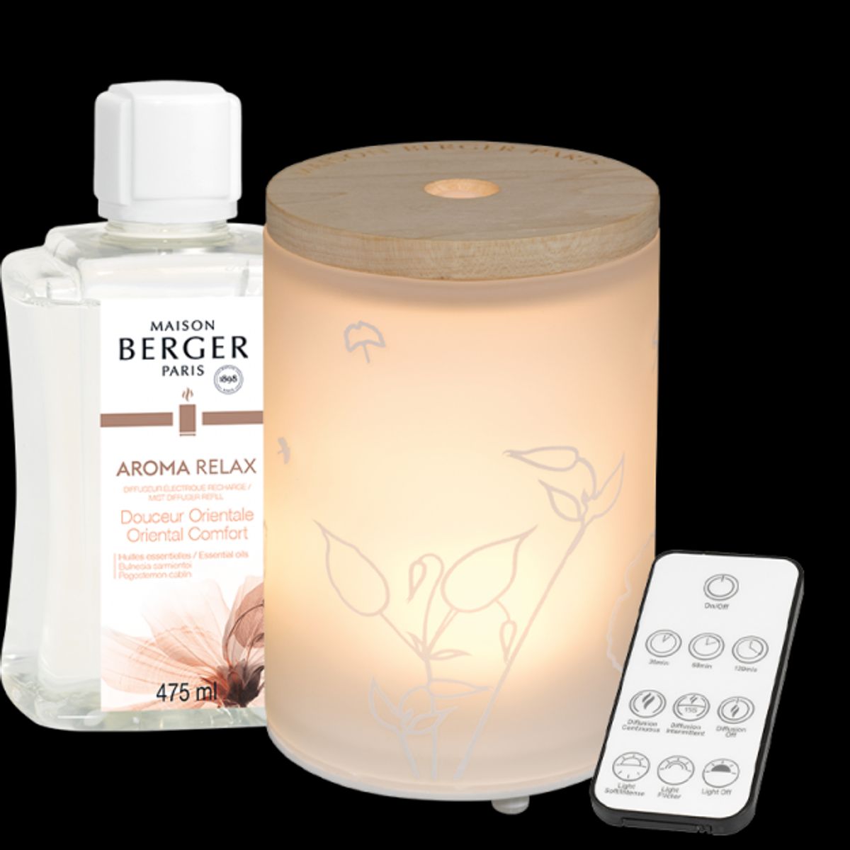 DIFFUSER AROMATERAPI & DUFTEN AROMA RELAX - Elektronisk Mist diffuser - Maison Berger Paris - StudioBuus