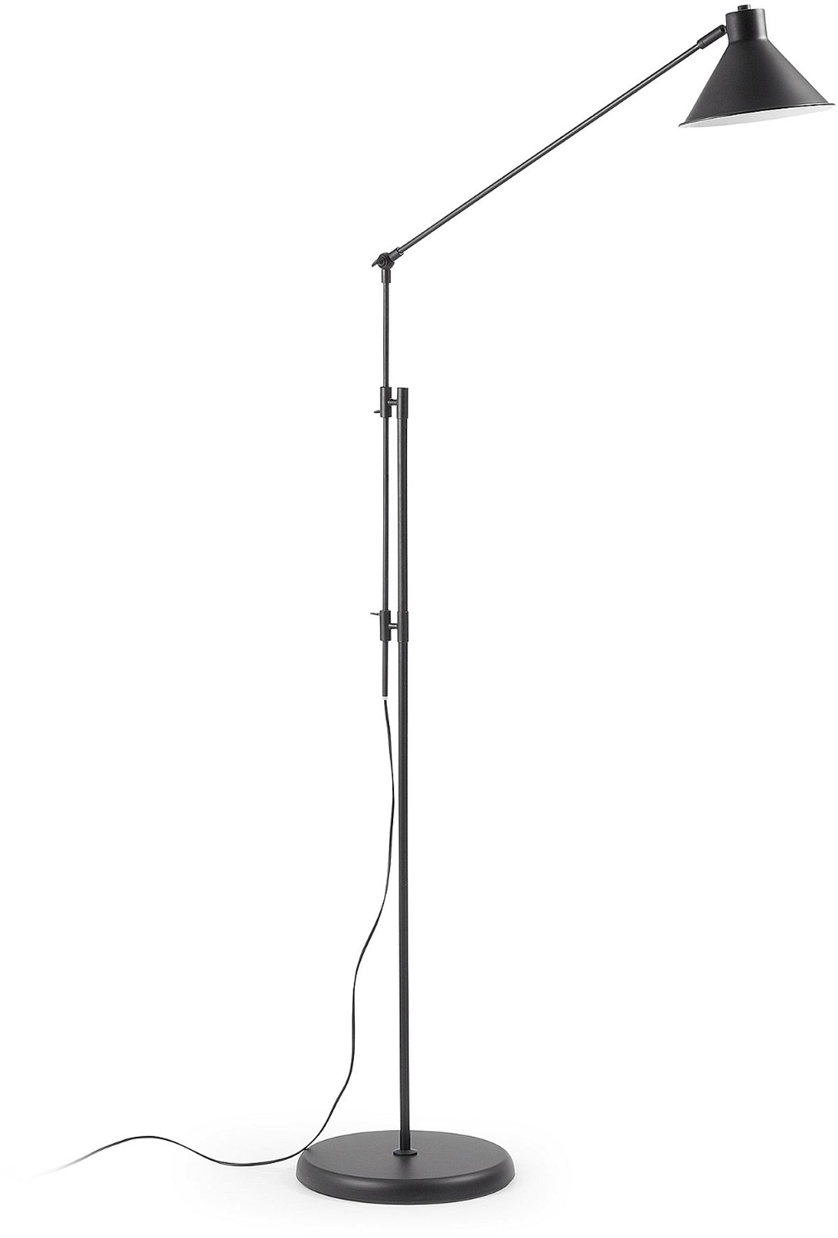 Dione, Gulv lampe, sort, H220x100x32 cm