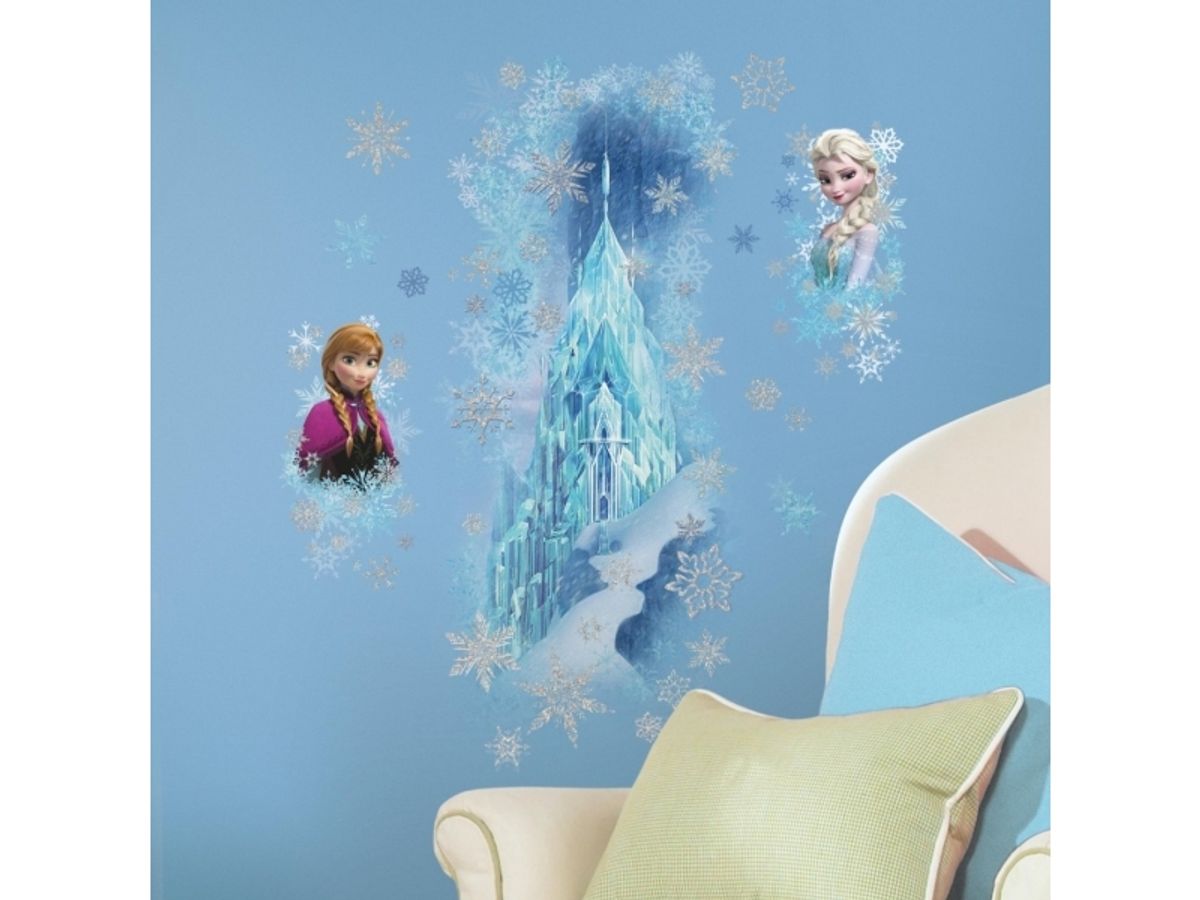 Disney Frost Slot Gigant Wallstickers Med Glitter