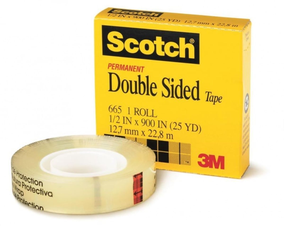 Dobbeltklæbende tape SCOTCH® 12mm 22,8m.