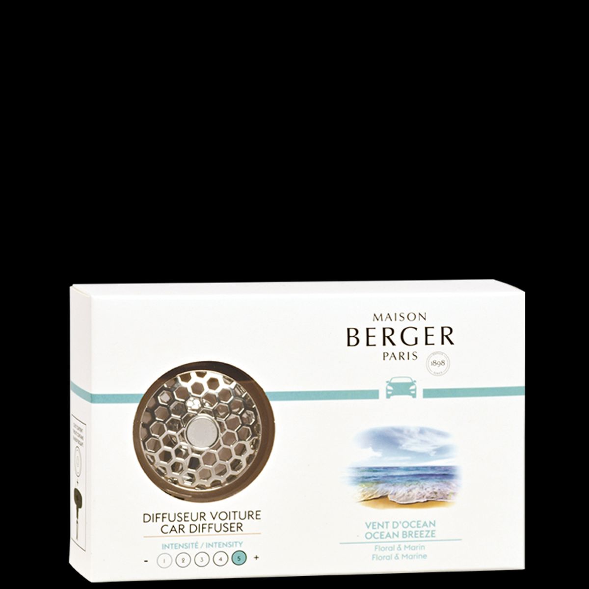 DUFTFRISKER TIL BIL & OCEAN BREEZE - DIFFUSER & REFILL - Car diffuser / duft til bil - Maison Berger Paris - StudioBuus