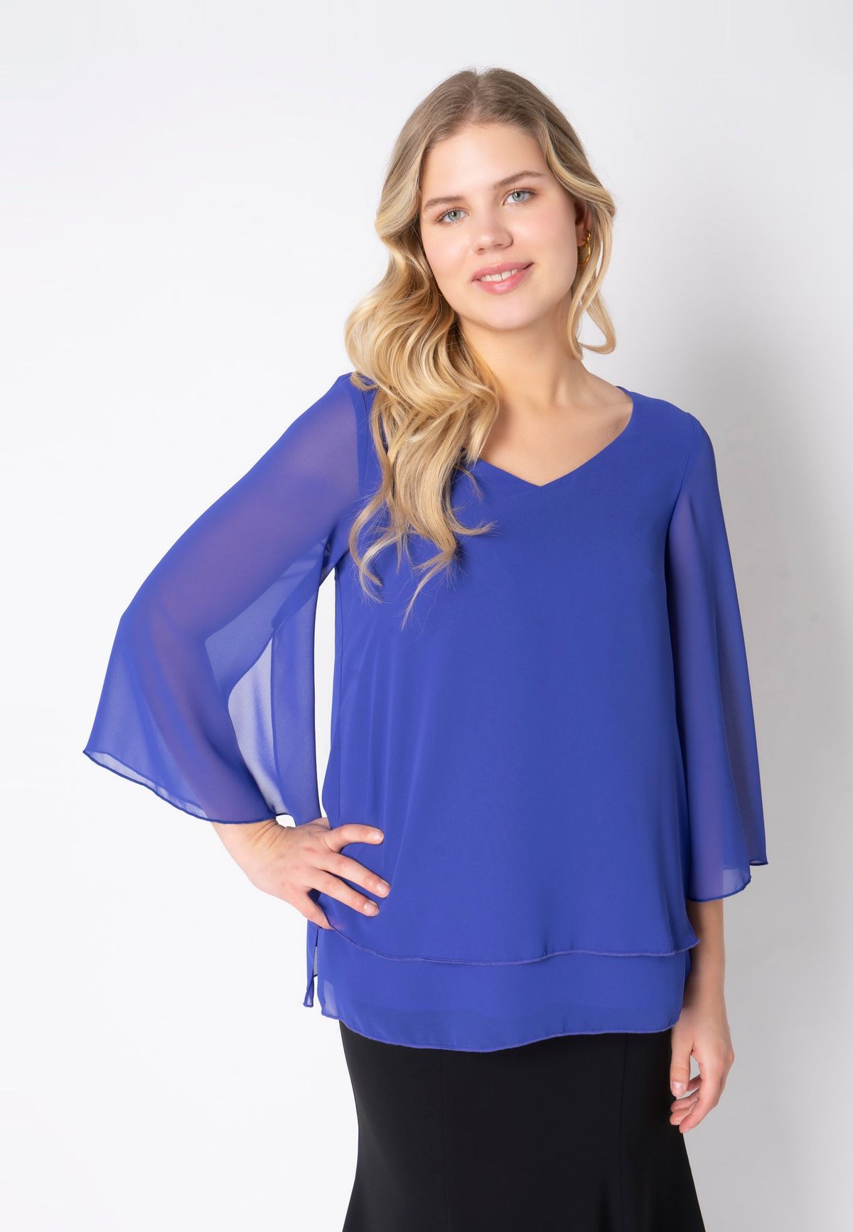 Elcamma - Clematis Blue - Bluse - 42