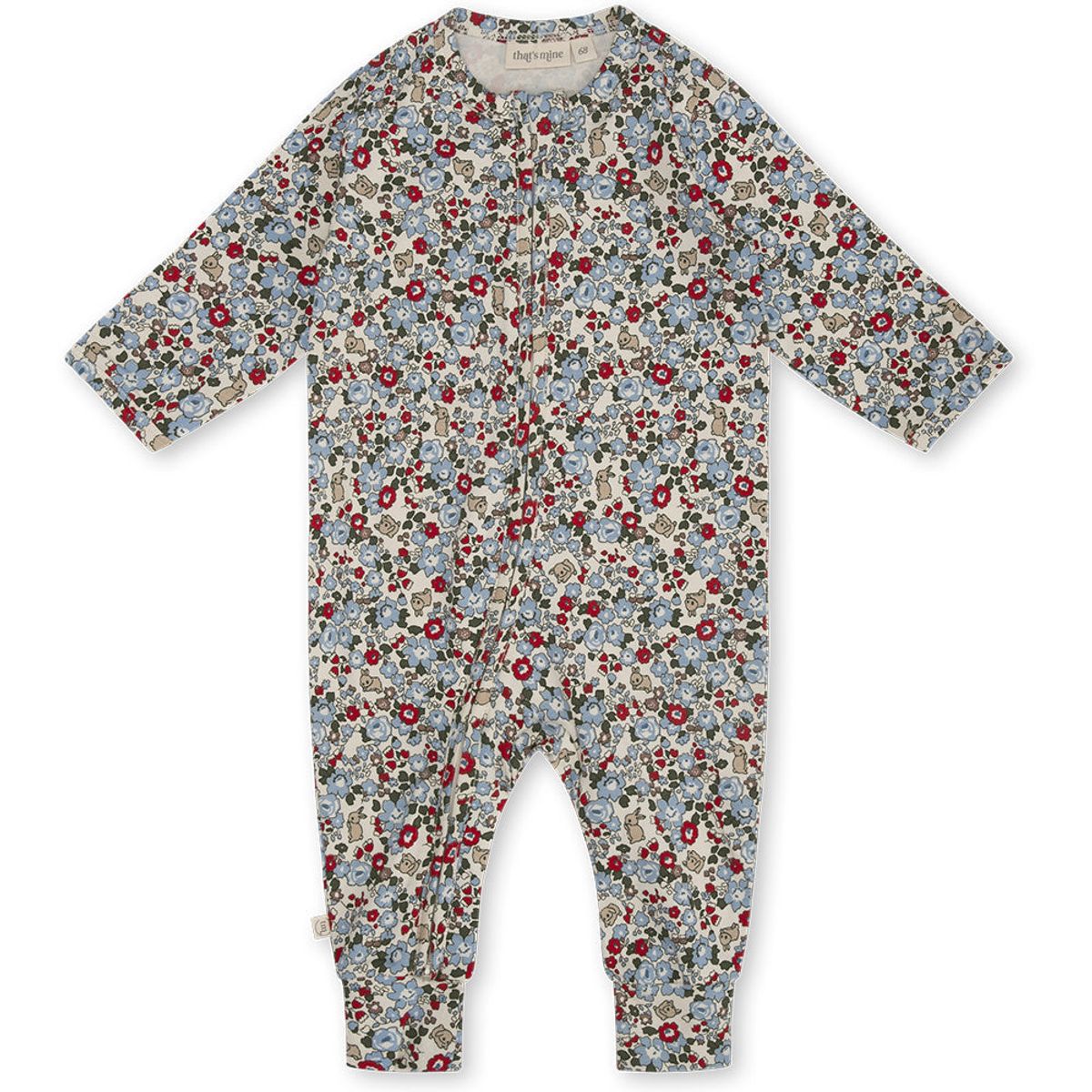 Elliotte onesie - Flora bunnies rouge