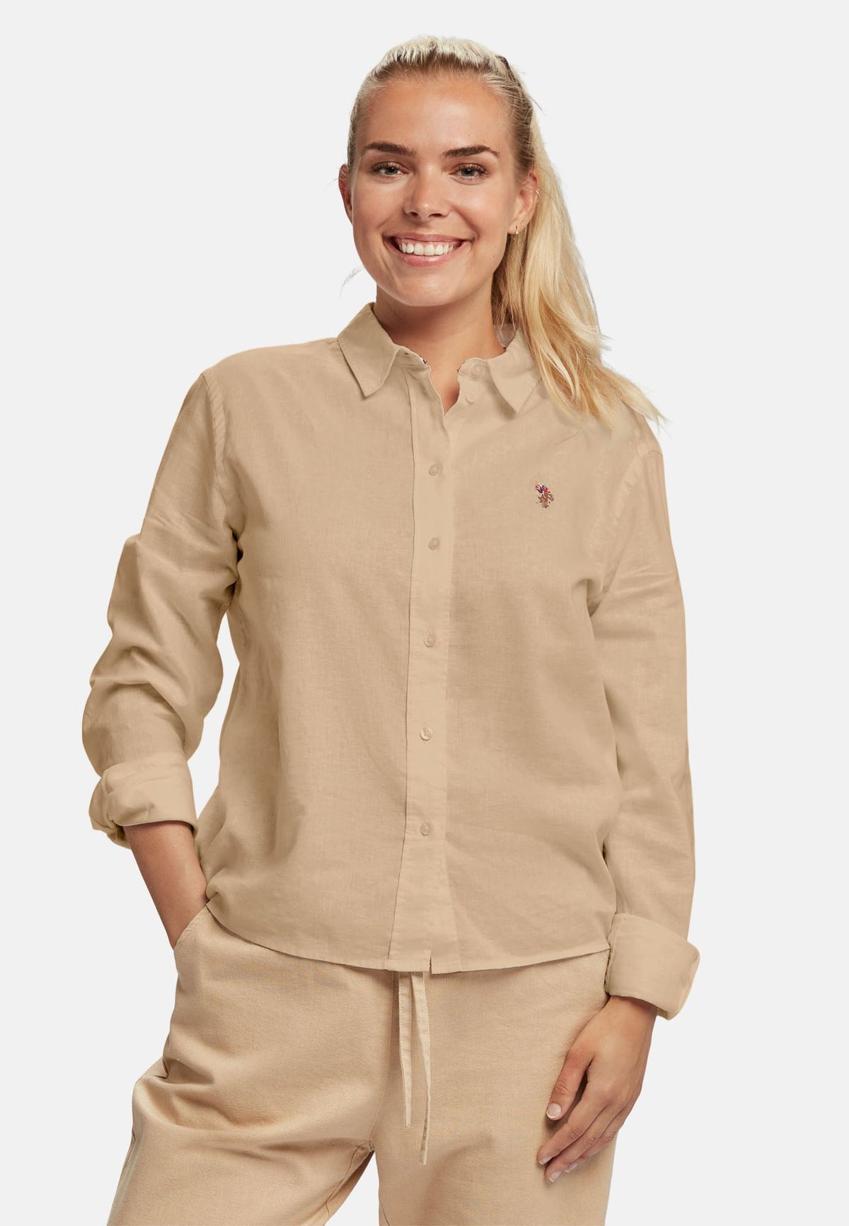 Else Linen Skjorte - U.S. Polo Assn - Kvinder - L