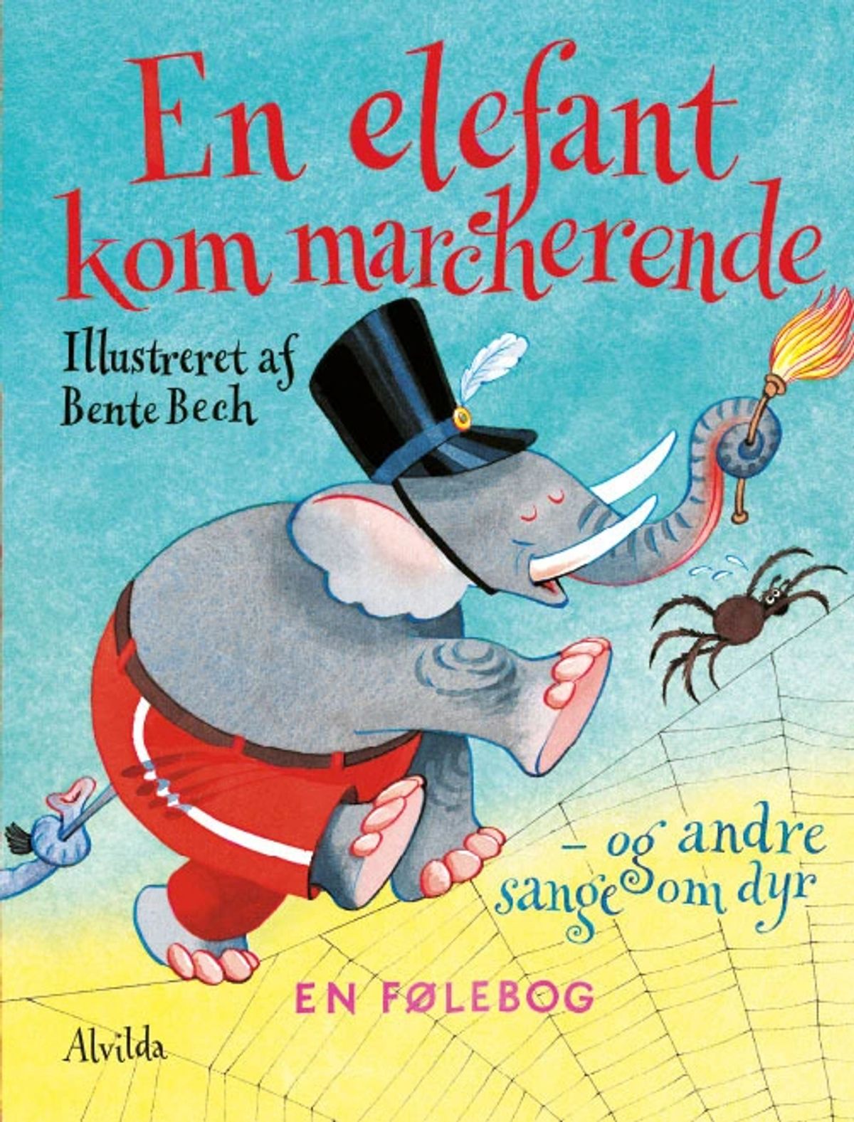 En elefant kom marcherende