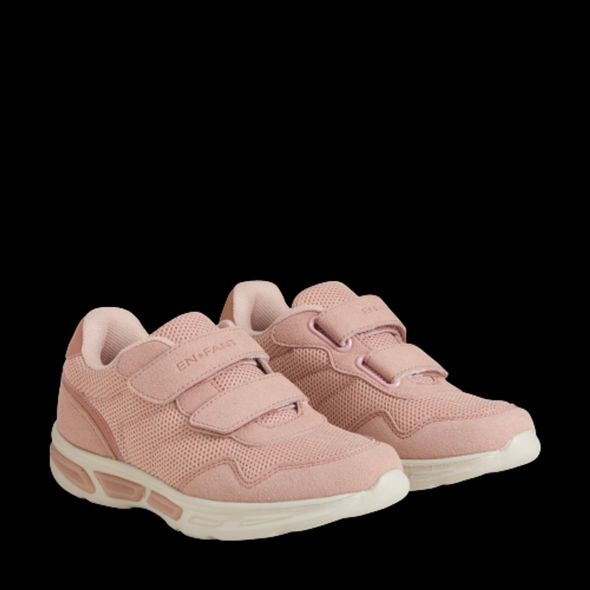 EN FANT letvægts sneakers med velcro og lys - Misty Rose - 30