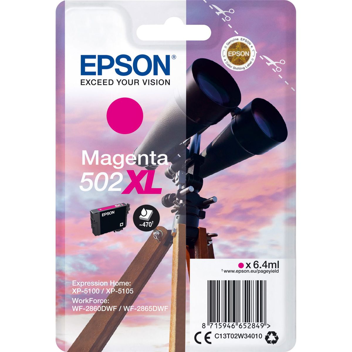 Epson 502XL blækpatron magenta