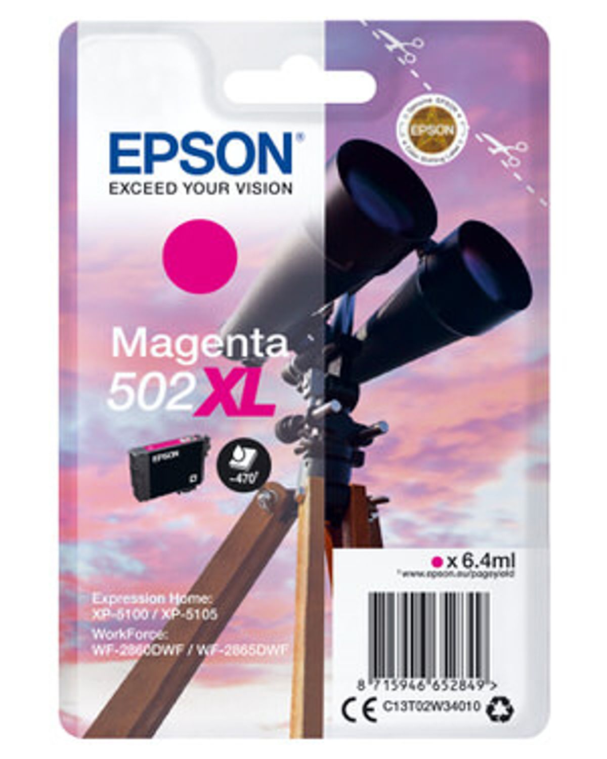 Epson 502XL Magenta Printerpatron Original