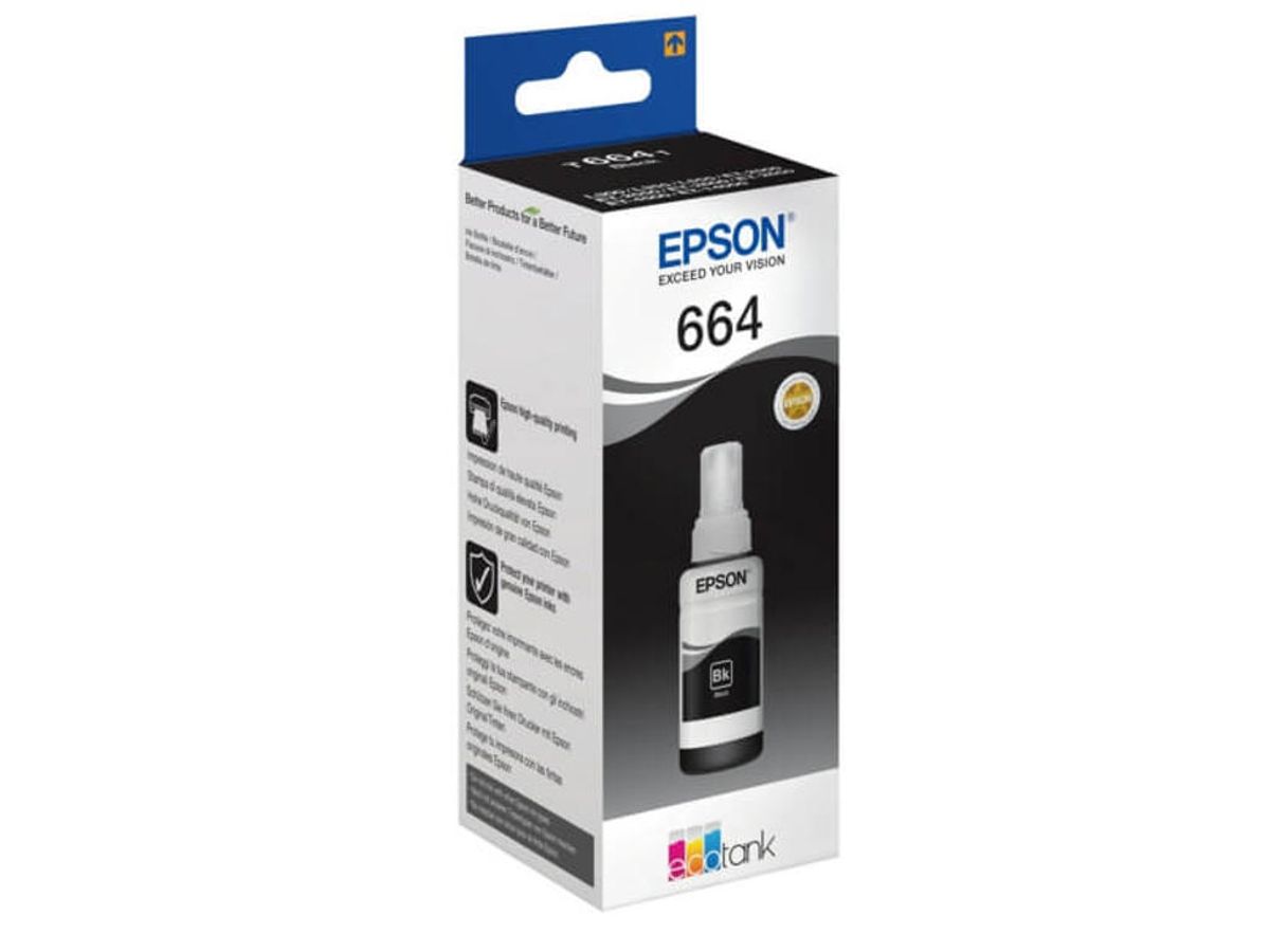 Epson Blæk T6641 Sort