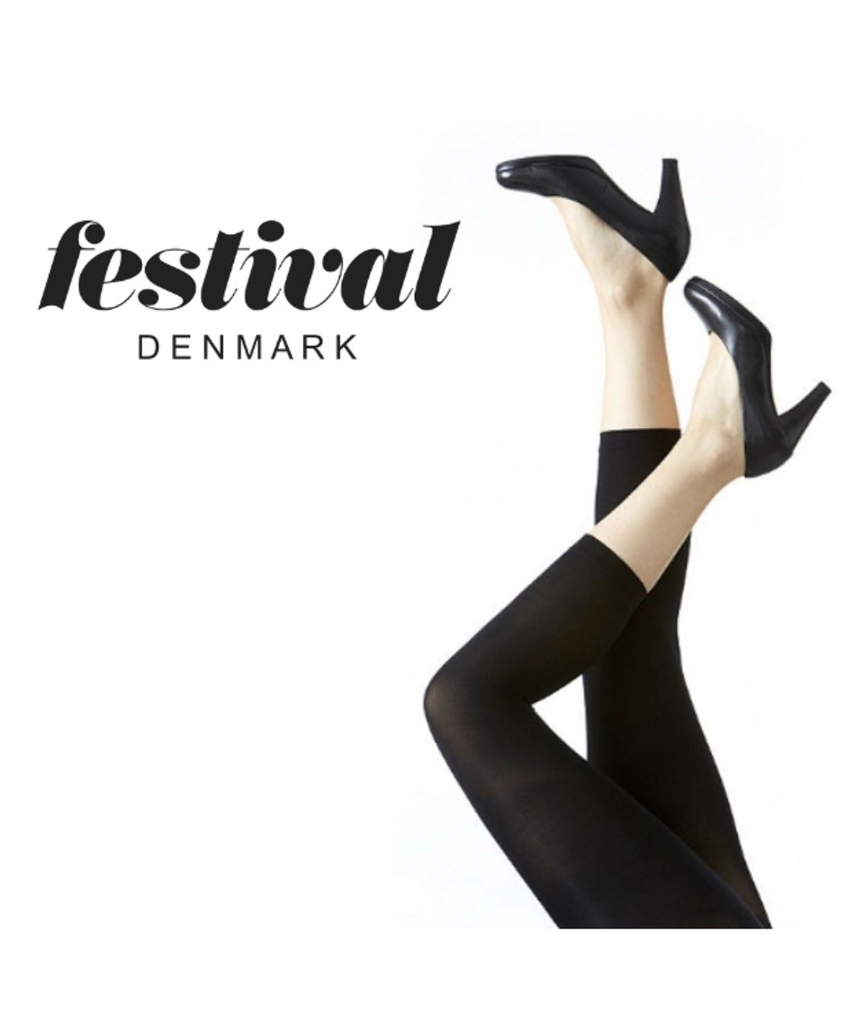 Festival Amelie Capri strømpebukser i sort lycra til kvinder