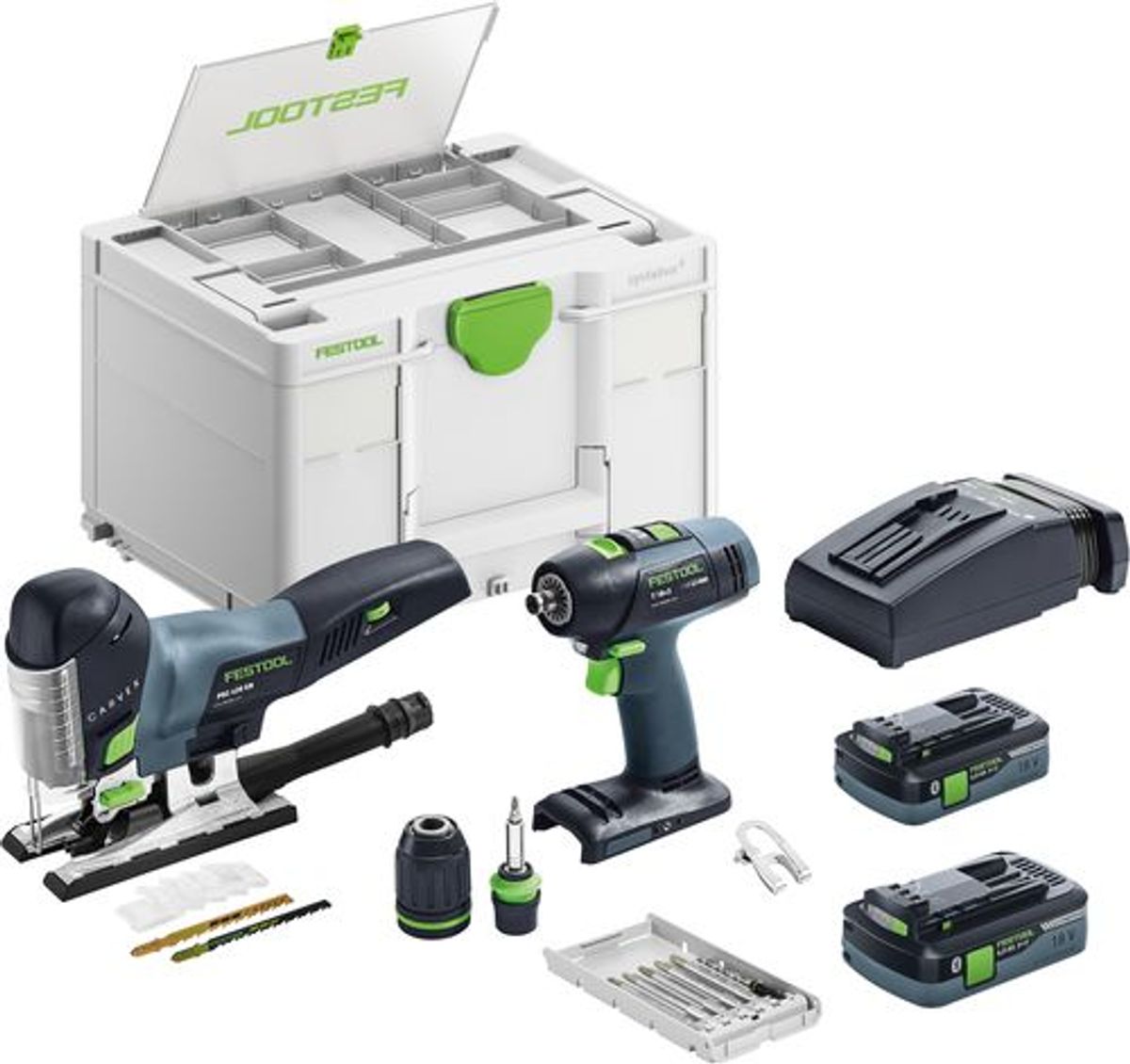 Festool 18 V Håndværkerpakke T 18+3/PSC 420 HPC I-Set