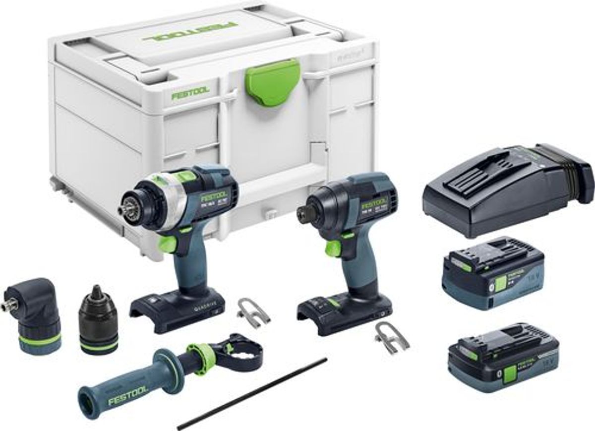 Festool Skrue- og boresæt TID 18 5,0/4,0-Set TPC 18/4