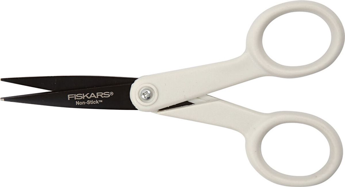 Fiskars - Non Stick Micro Tip - Slip-let Spids Saks - L 12 Cm - Højre - 9994