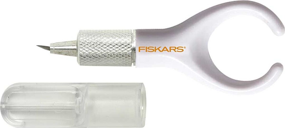 Fiskars - Swivel Knife - Hobbykniv Med Roterende Blad - Softgrip - 1003756