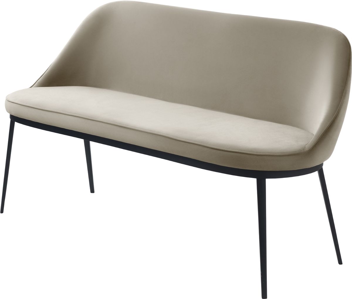 Gain, Sofabænk, beige, H82,5x45,5x144 cm, kunstlæder