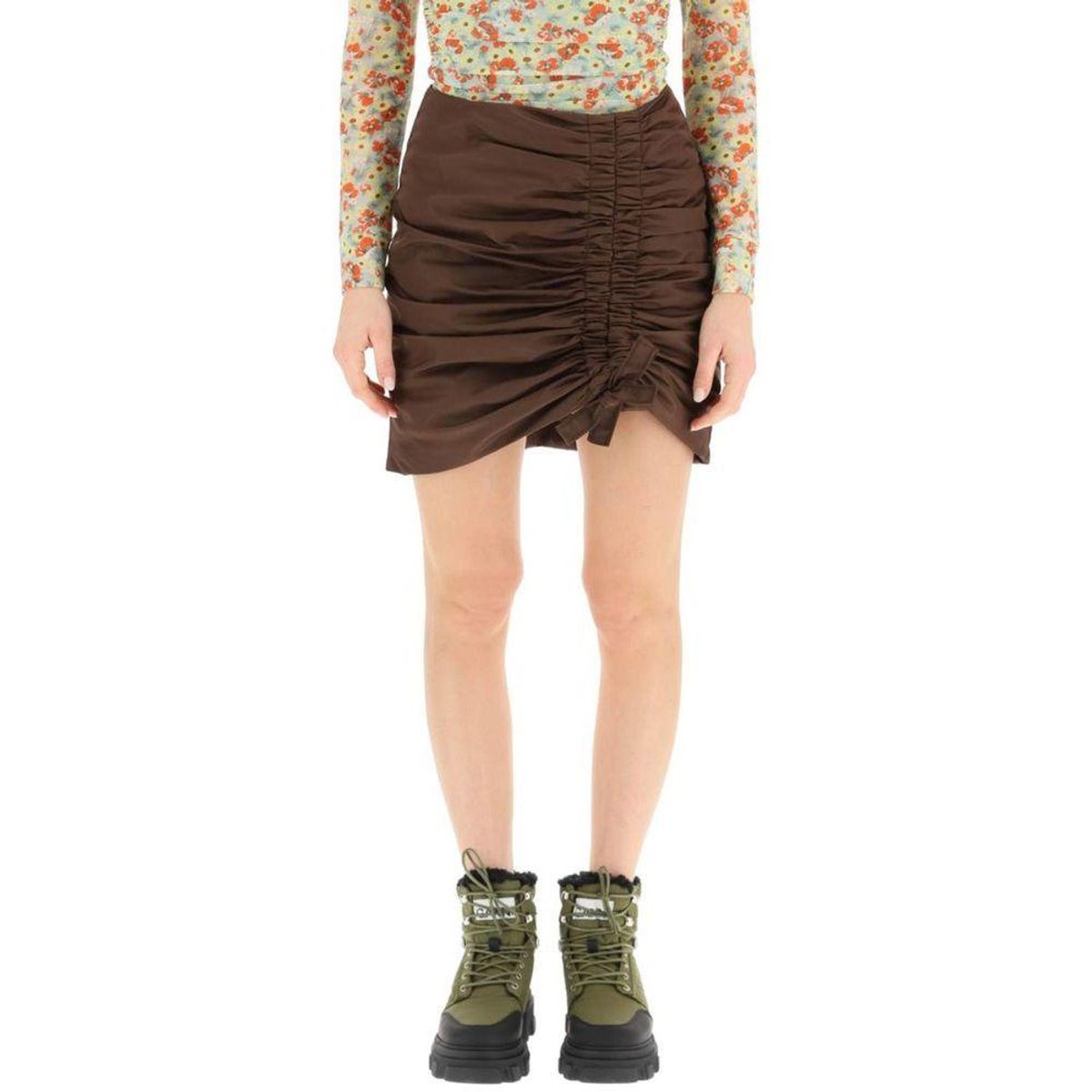 Ganni Brown Skirt