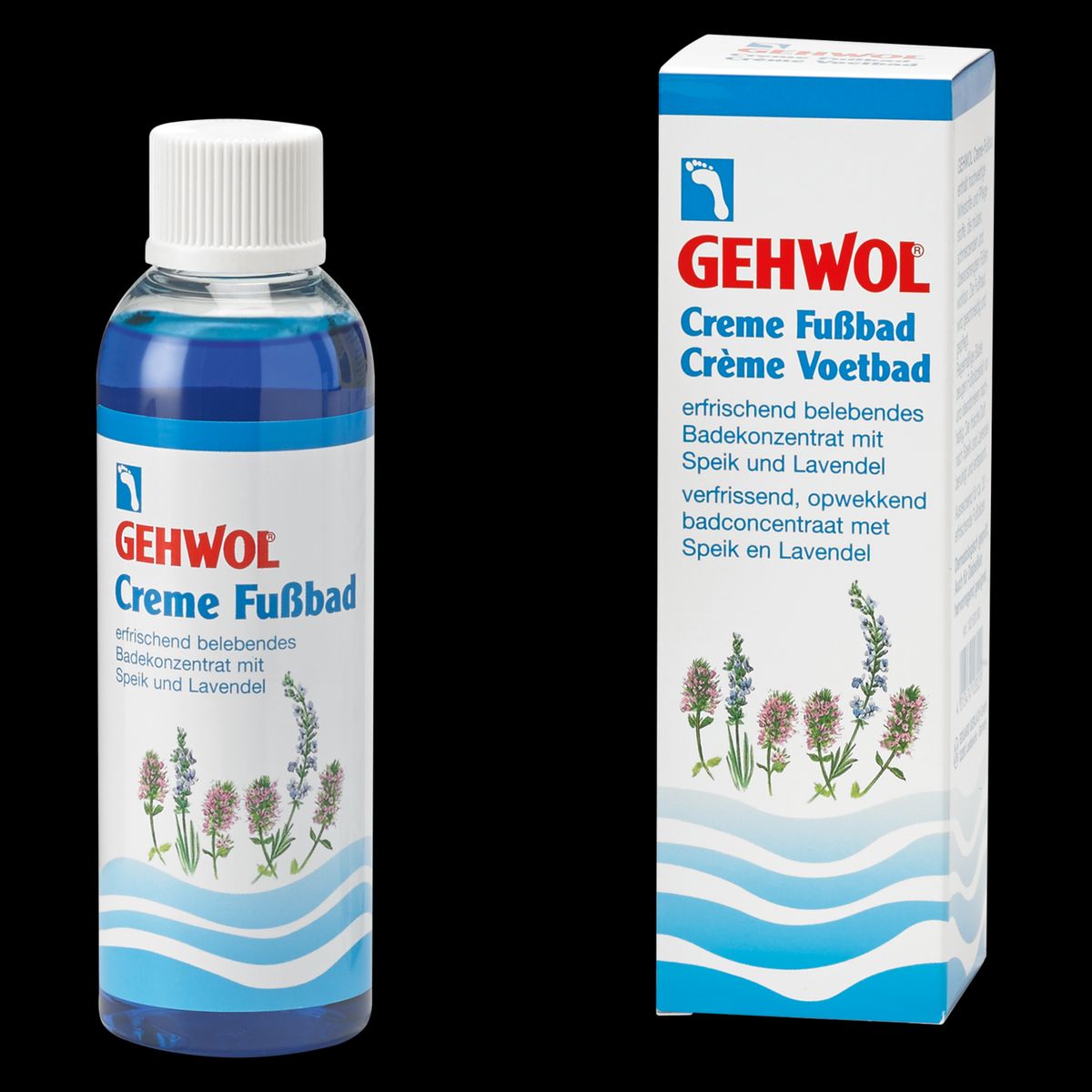 GEHWOL, Creme Fussbad, 150 ml. - Fodbad, Opfriskende fodbad, Dermatologisk testet, god til smertende fødder