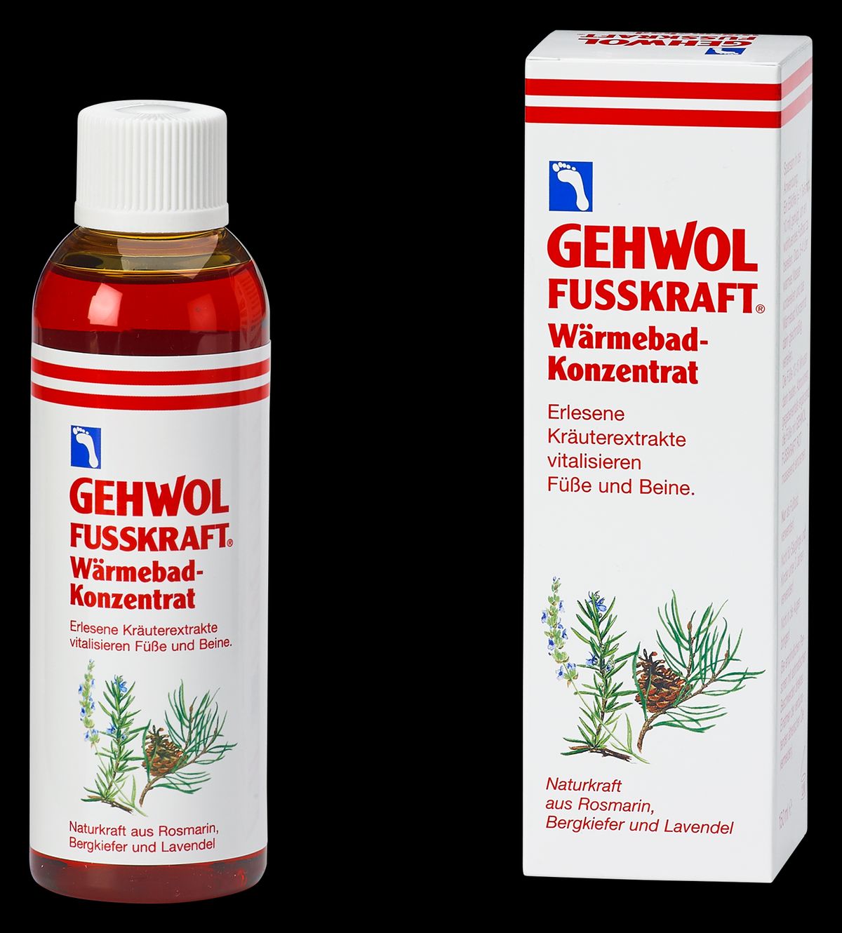 GEHWOL, Fusskraft Fodbad med varmende effekt, 150 ml - Fodbad, Varmende effekt, Bakteriedræbende, Dermatologisk Testet.