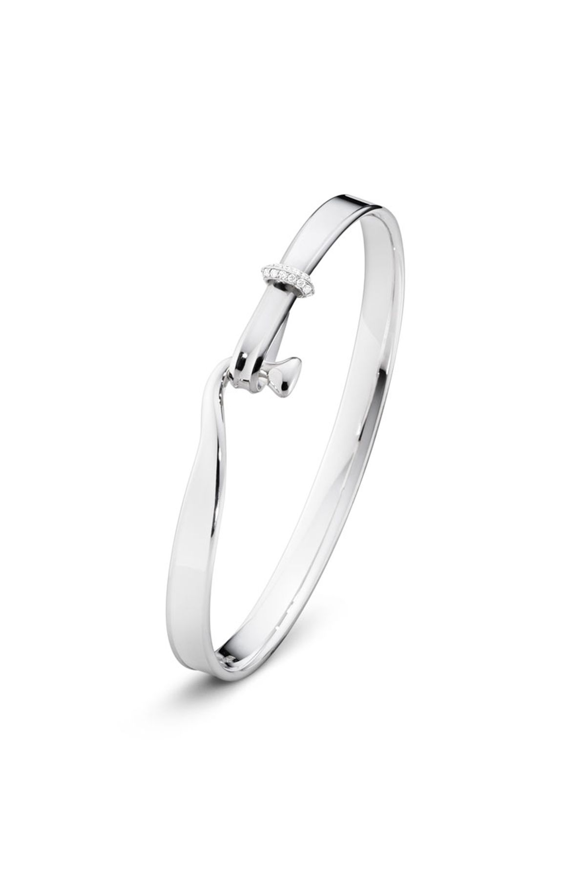 Georg Jensen TORUN armring i sølv - 20000547 Sølv 0.08 ct S