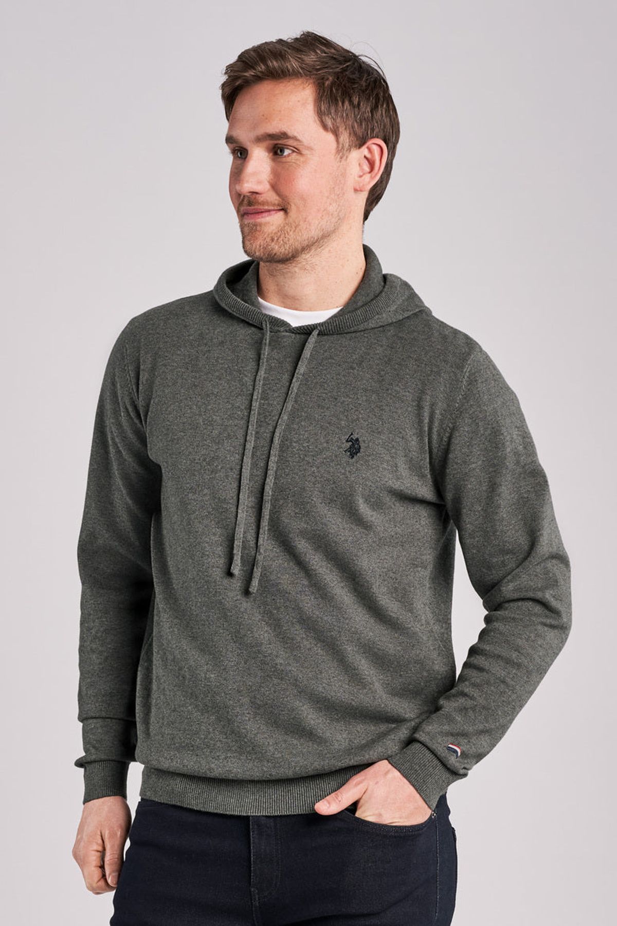 Geran Striktrøje Hoodie - U.S. Polo Assn - Herre - L