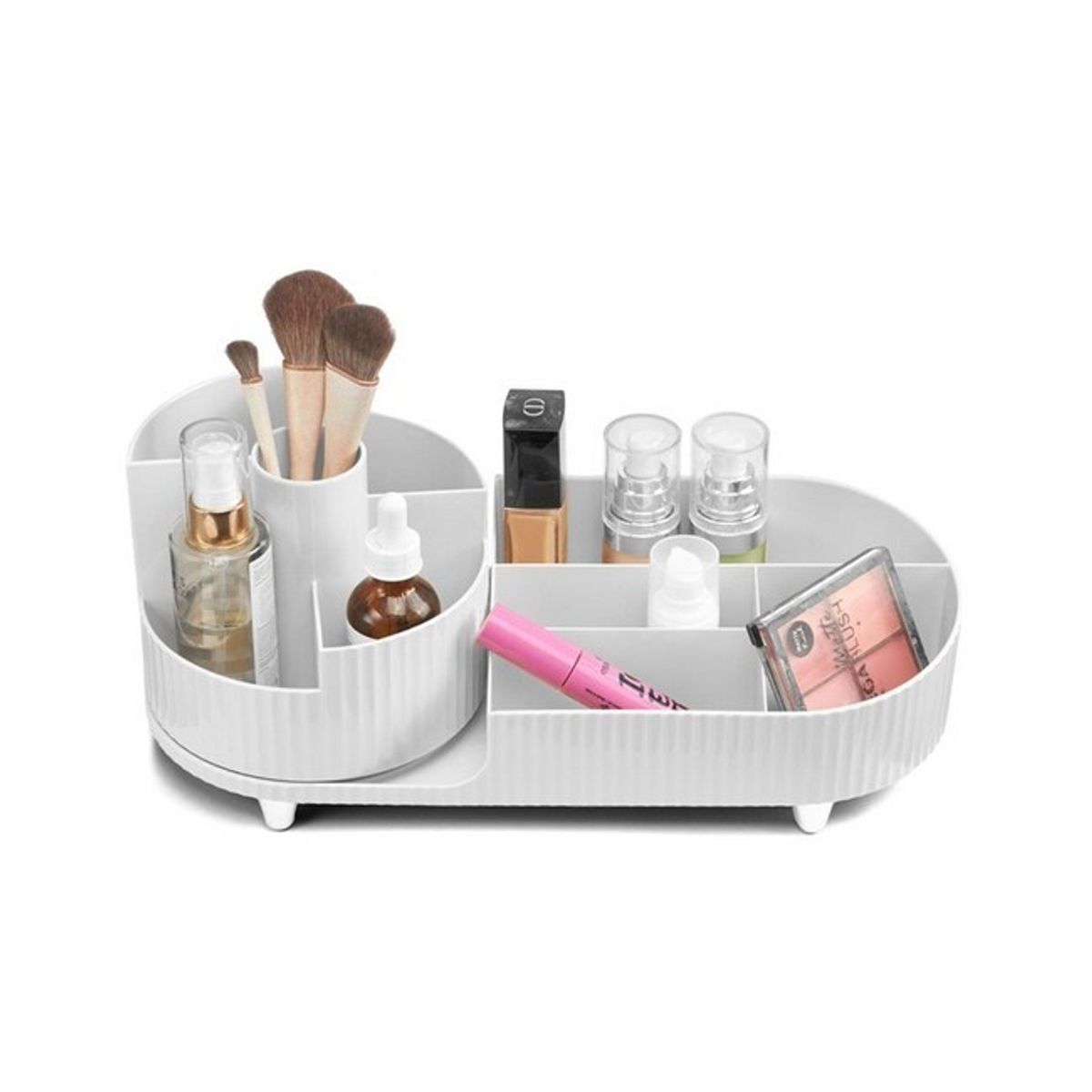 Gillian Jones - Beauty Table Multi Organizer Rotation White