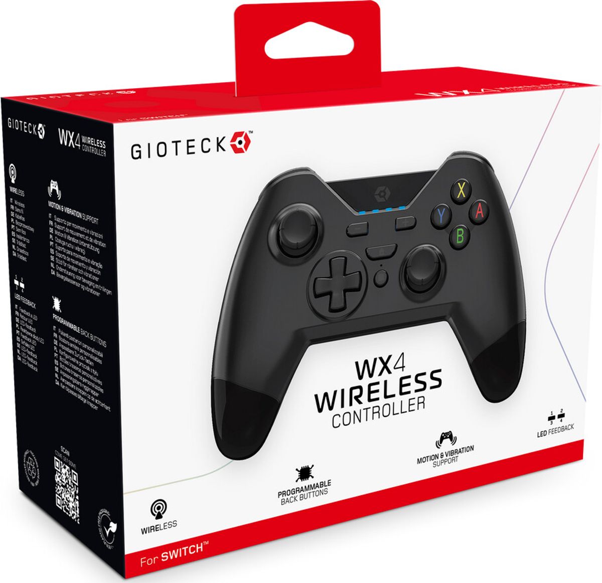 Gioteck Wx-4 Wireless Bt Controller (black)(nsw)