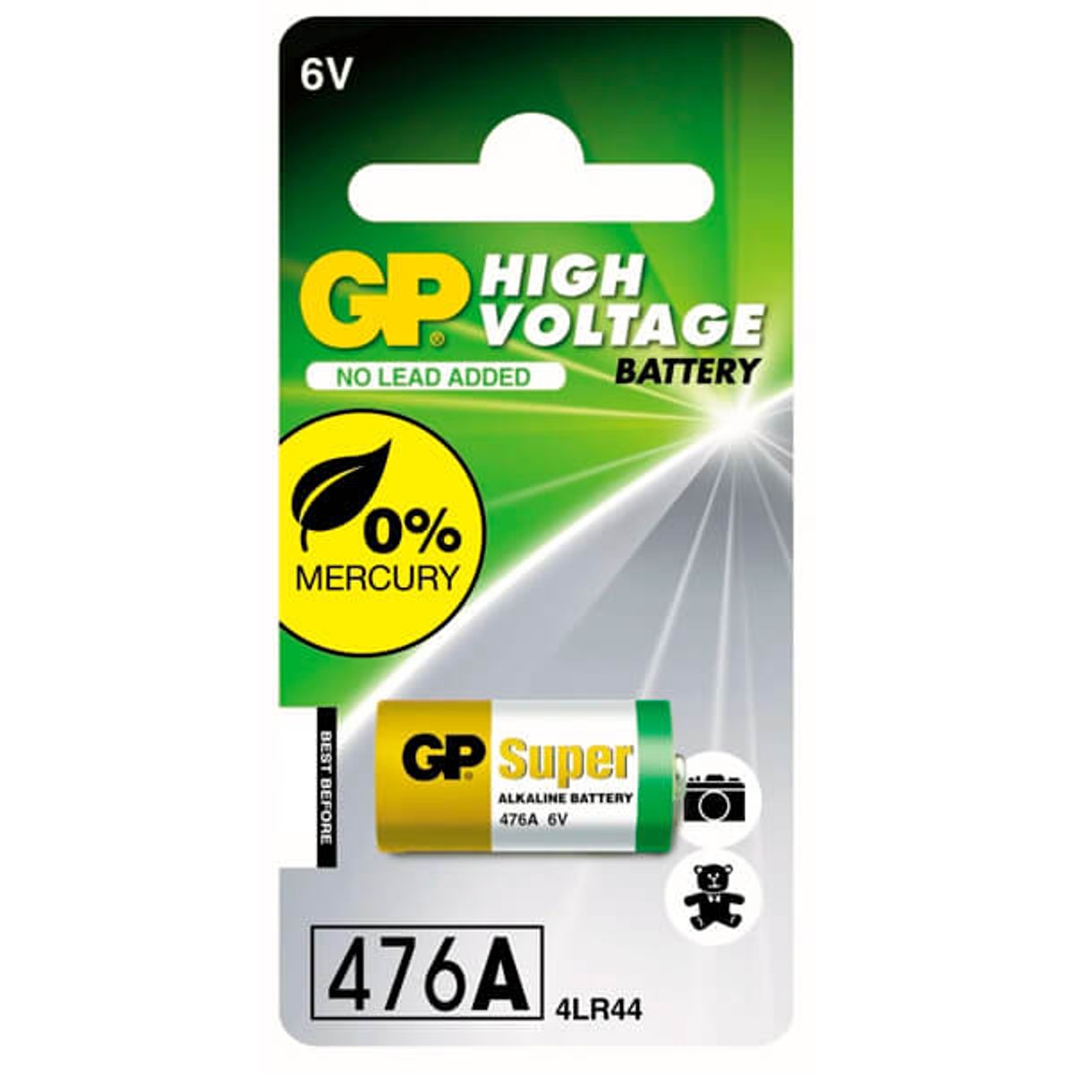 GP 476A / 4LR44 6 Volt Alkaline batteri