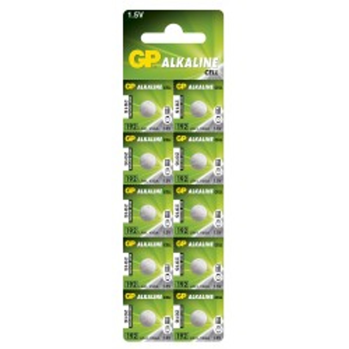 GP Alkaline 1,5V 192 C10 LR41 V3GA Knapcelle Batteri - 10 stk.