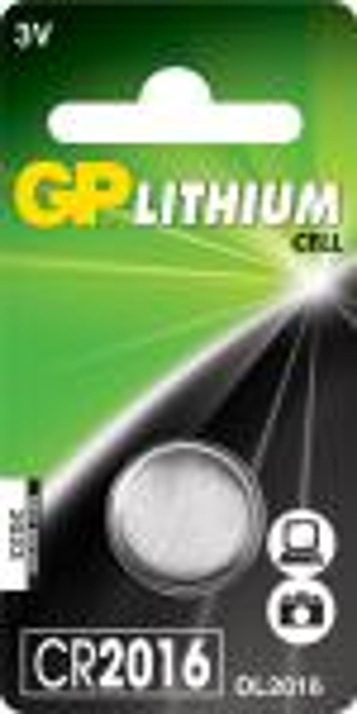 GP Lithium knap batt. CR 2016 - C1 1 stk.